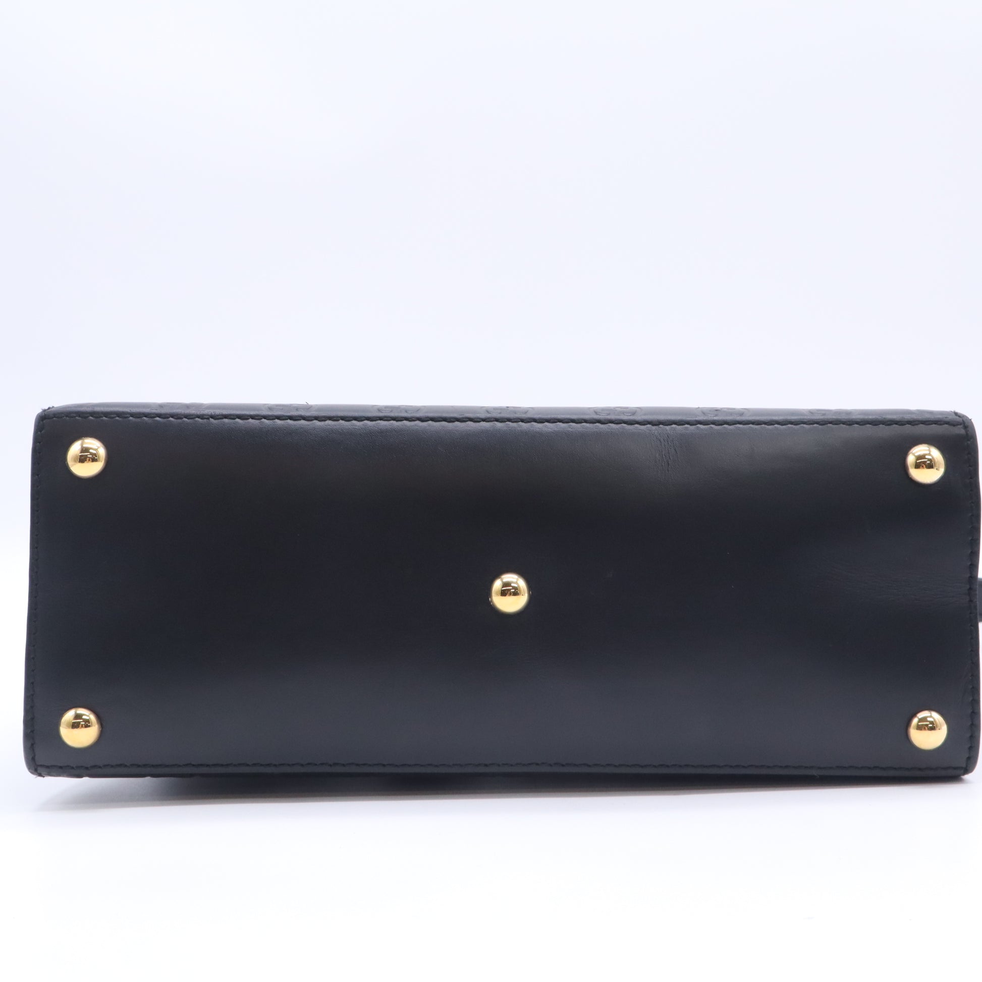 Gucci Padlock Top Handle Bag Guccissima Leather Twins