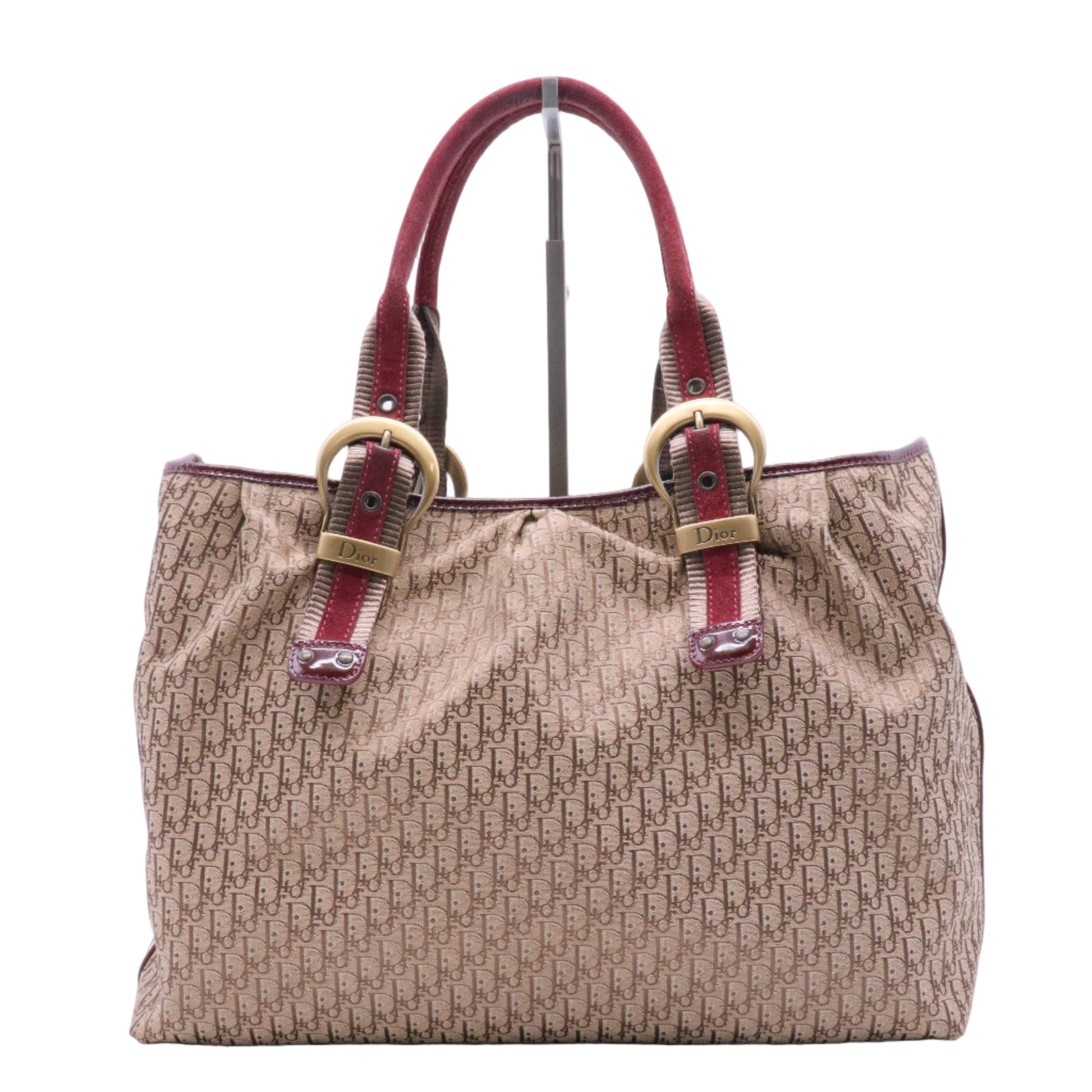 Diorissimo Canvas Shoulder Bag Brown twin