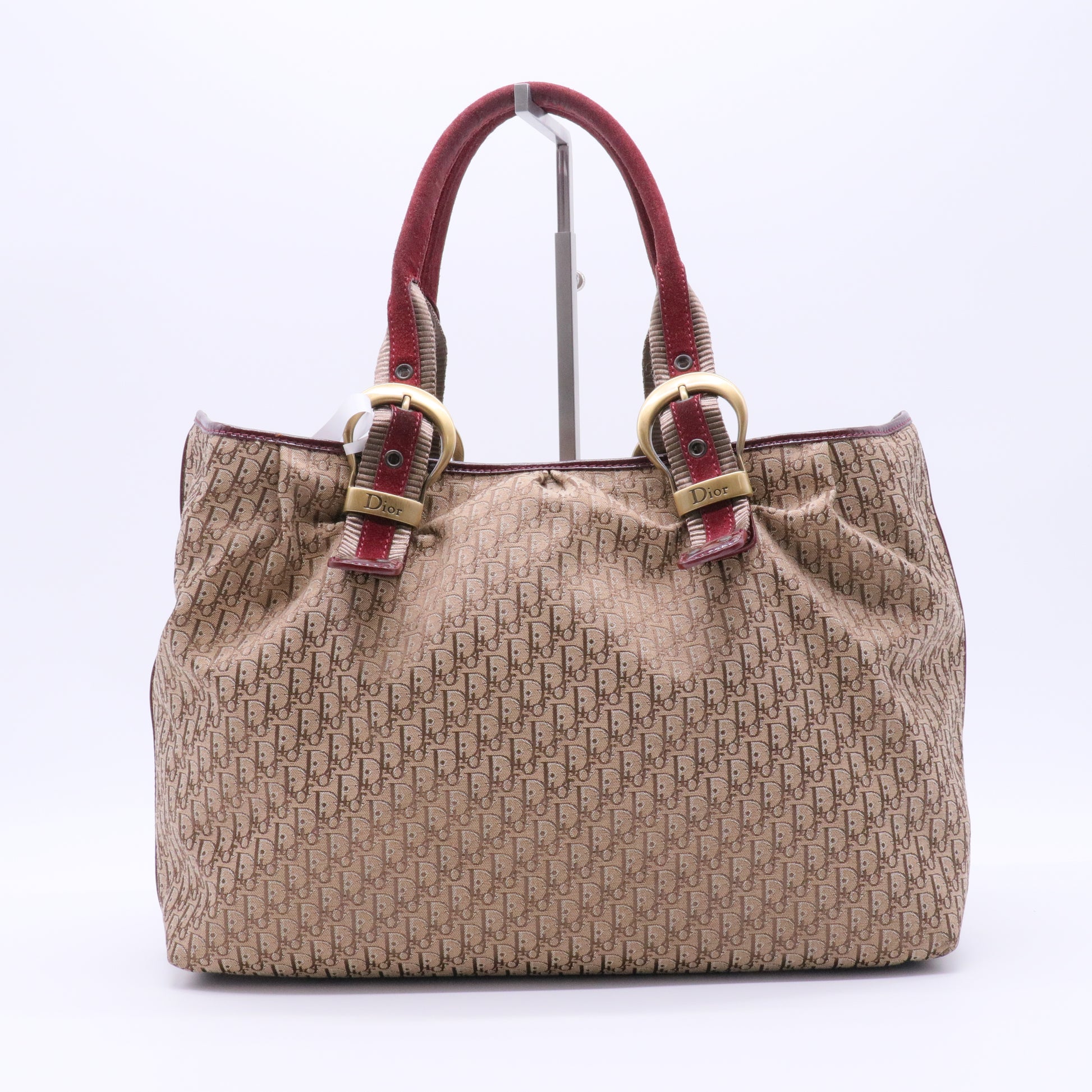 Diorissimo Canvas Shoulder Bag Brown twin