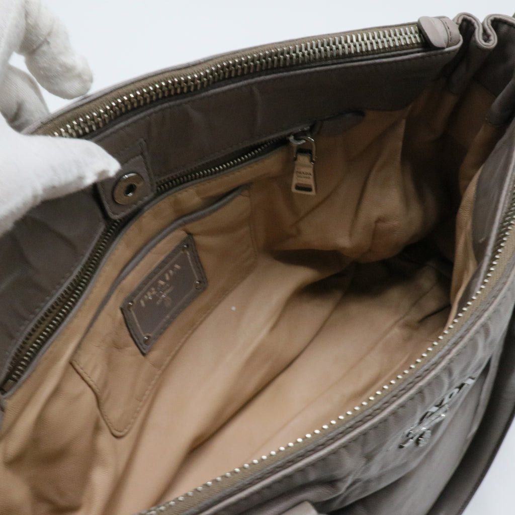 Double Zip Convertible Tote Nappa Antique