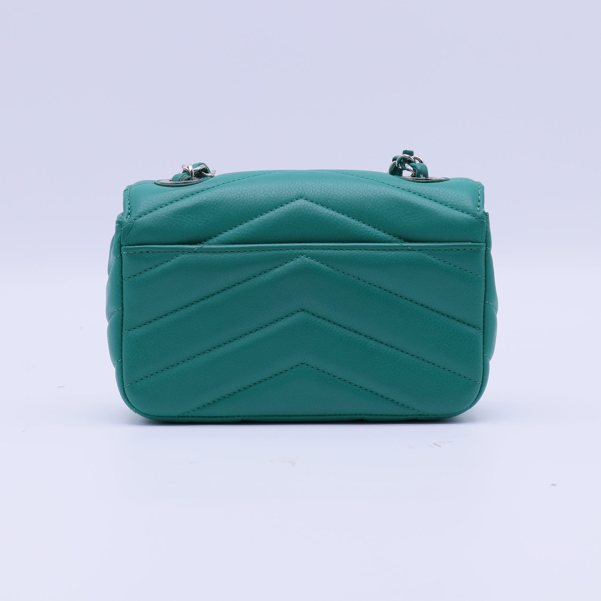 Chanel Classic Chevron Lambskin Mini Square Flap Bag B22188
