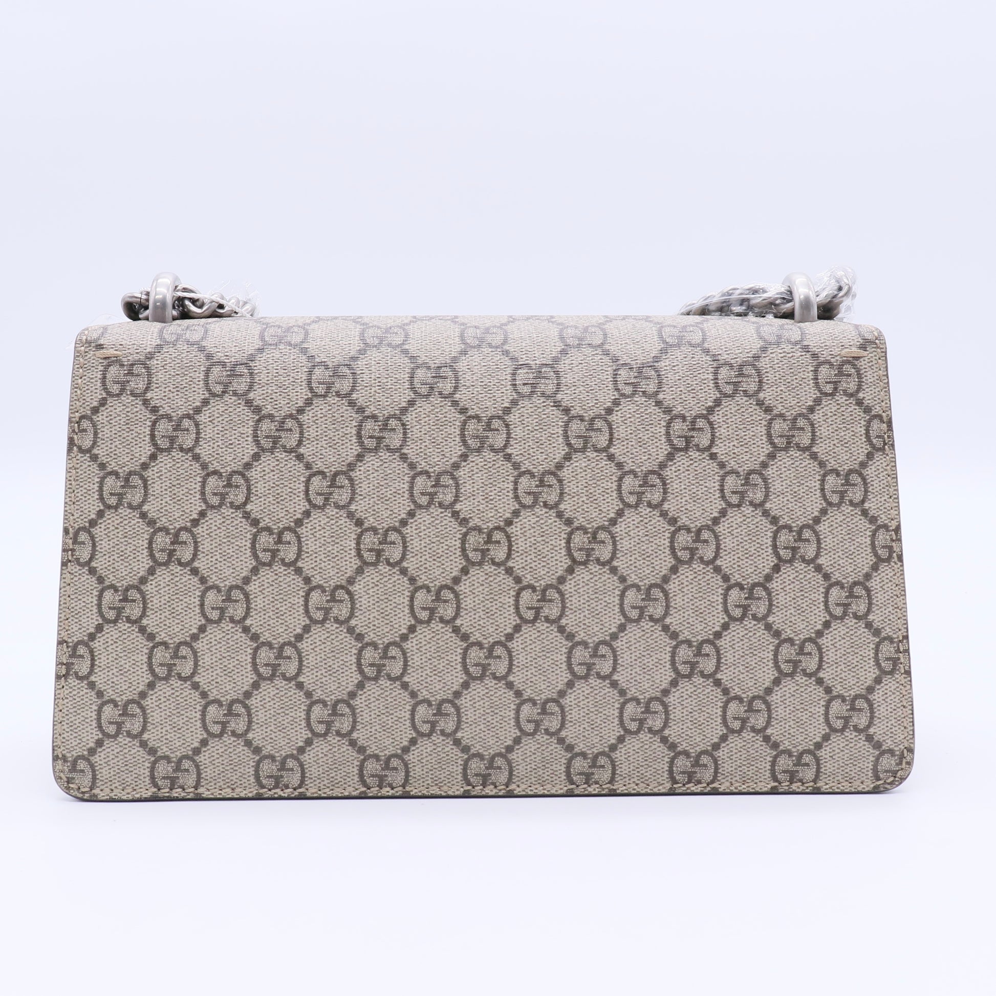 Beige/Ebony GG Supreme Coated Canvas/Suede Super Mini Dionysus Shoulder Bag TWINS LDJ3657