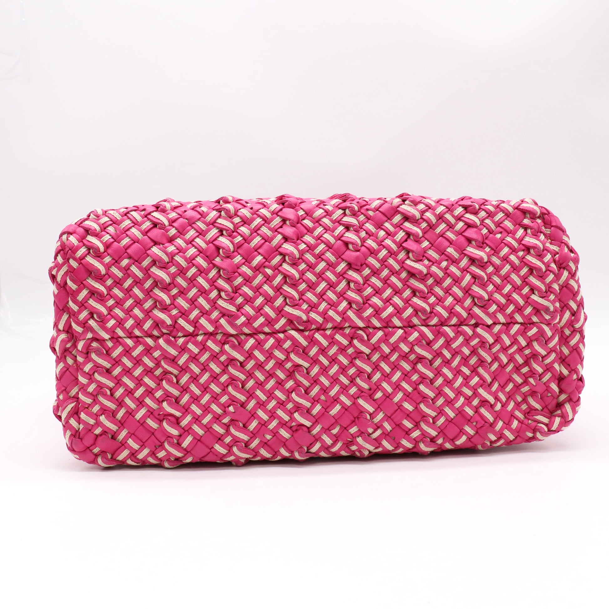 Bottega Veneta Empire Tote Intrecciato Nappa and Fabric Medium twins LDJ4995
