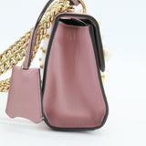 Pearly Padlock Shoulder Bag Studded Leather Small