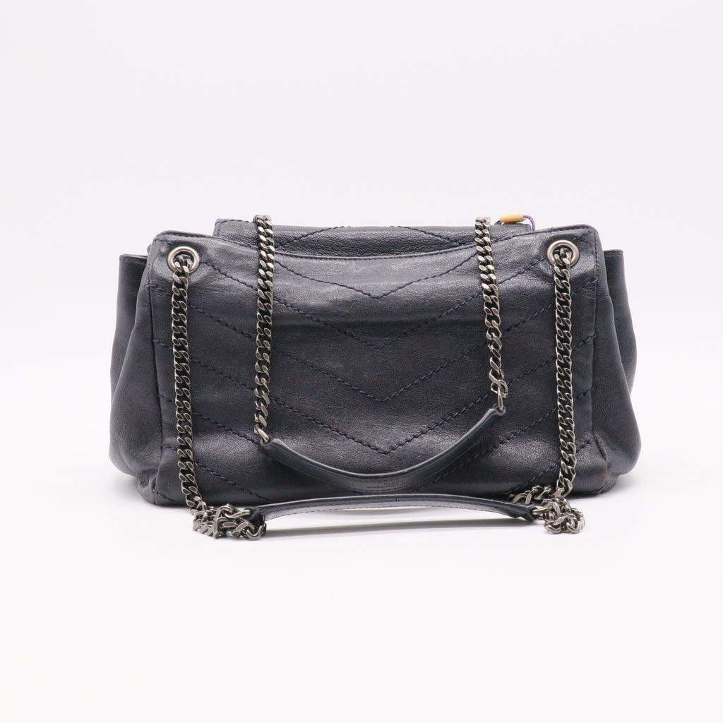 Nolita Satchel Matelasse Chevron Leather Small Twins