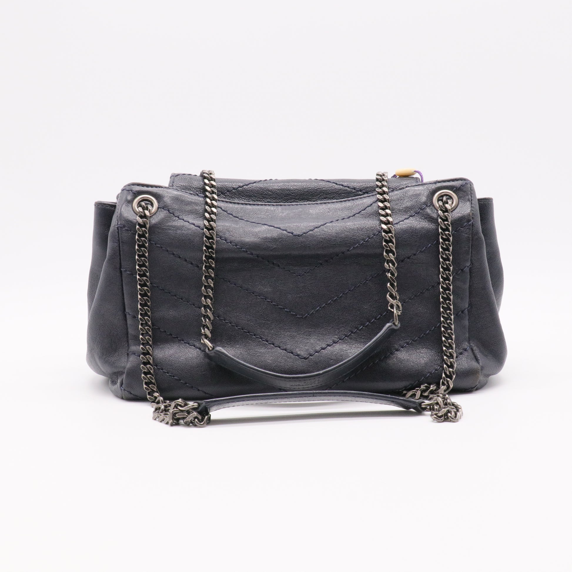 Nolita Satchel Matelasse Chevron Leather Small Twins
