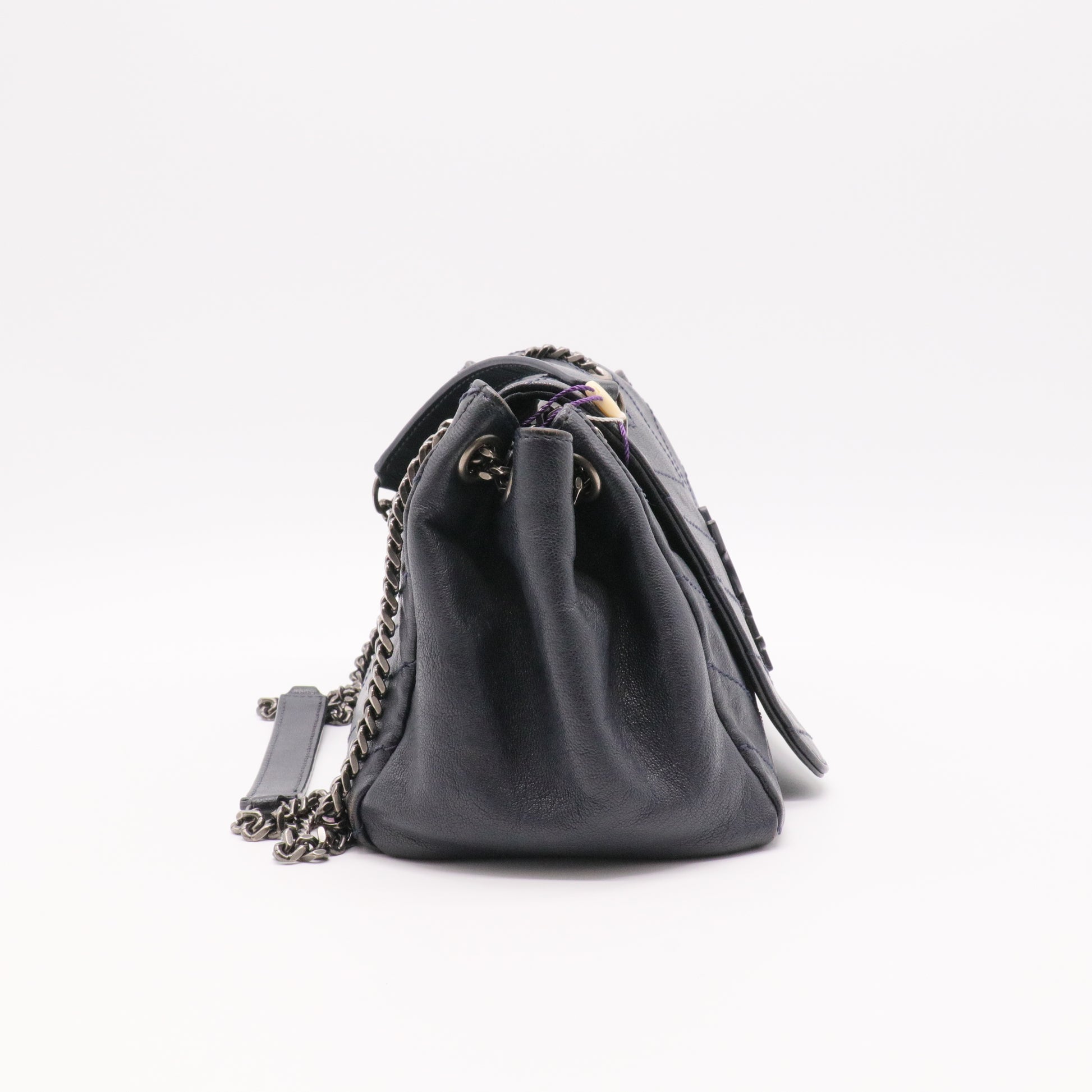 Nolita Satchel Matelasse Chevron Leather Small Twins