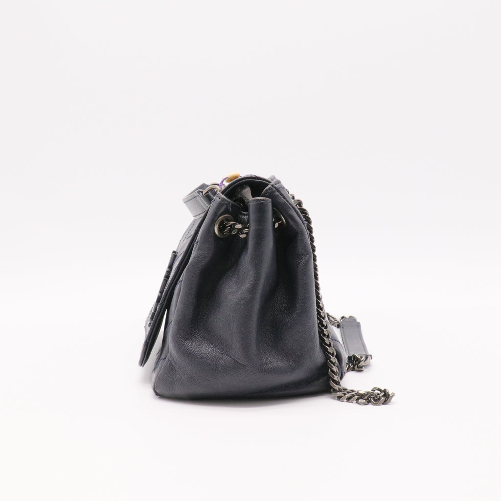 Nolita Satchel Matelasse Chevron Leather Small Twins