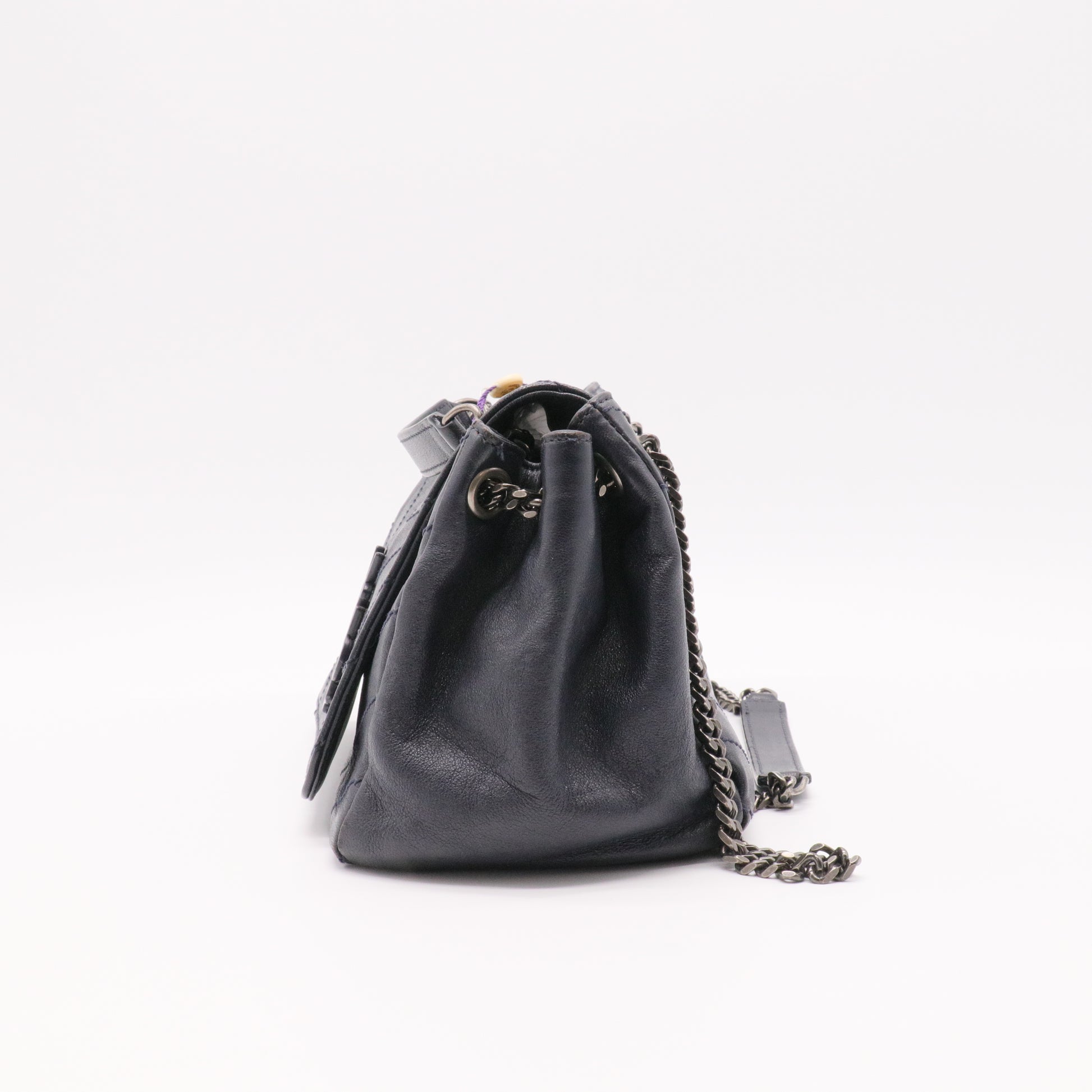 Nolita Satchel Matelasse Chevron Leather Small Twins