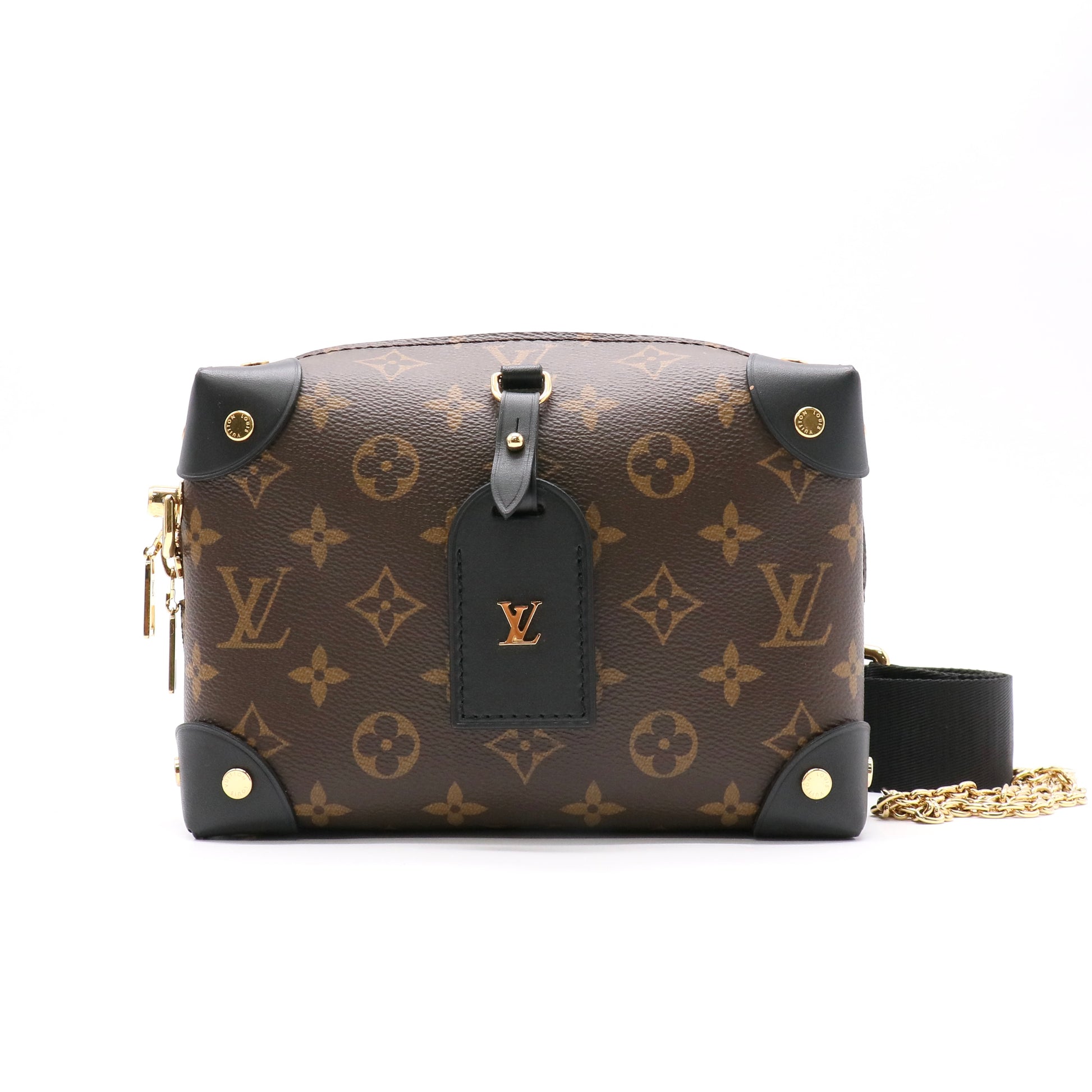 Petite Malle Souple Handbag Monogram Canvas with Leather twins LDJ5001