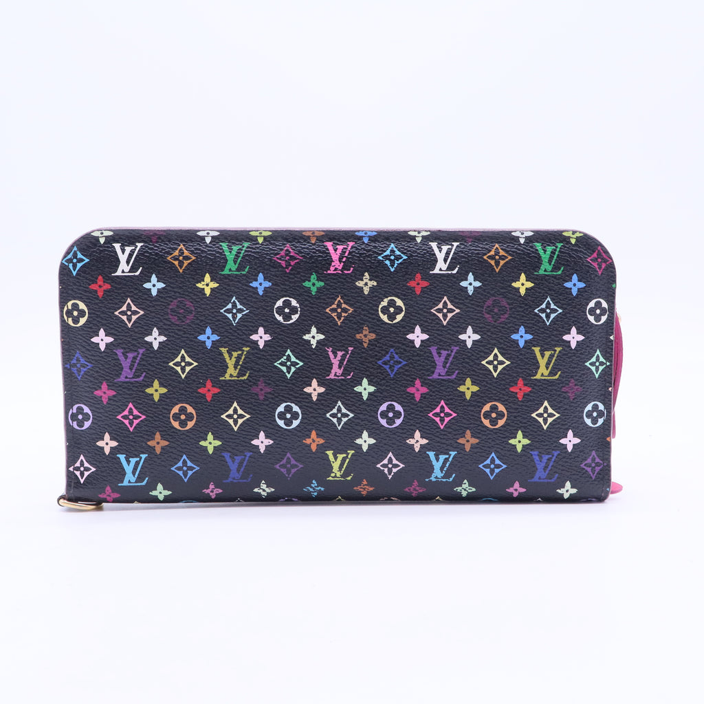 Black Monogram Multicolore Canvas Insolite Pistache Wallet W20349