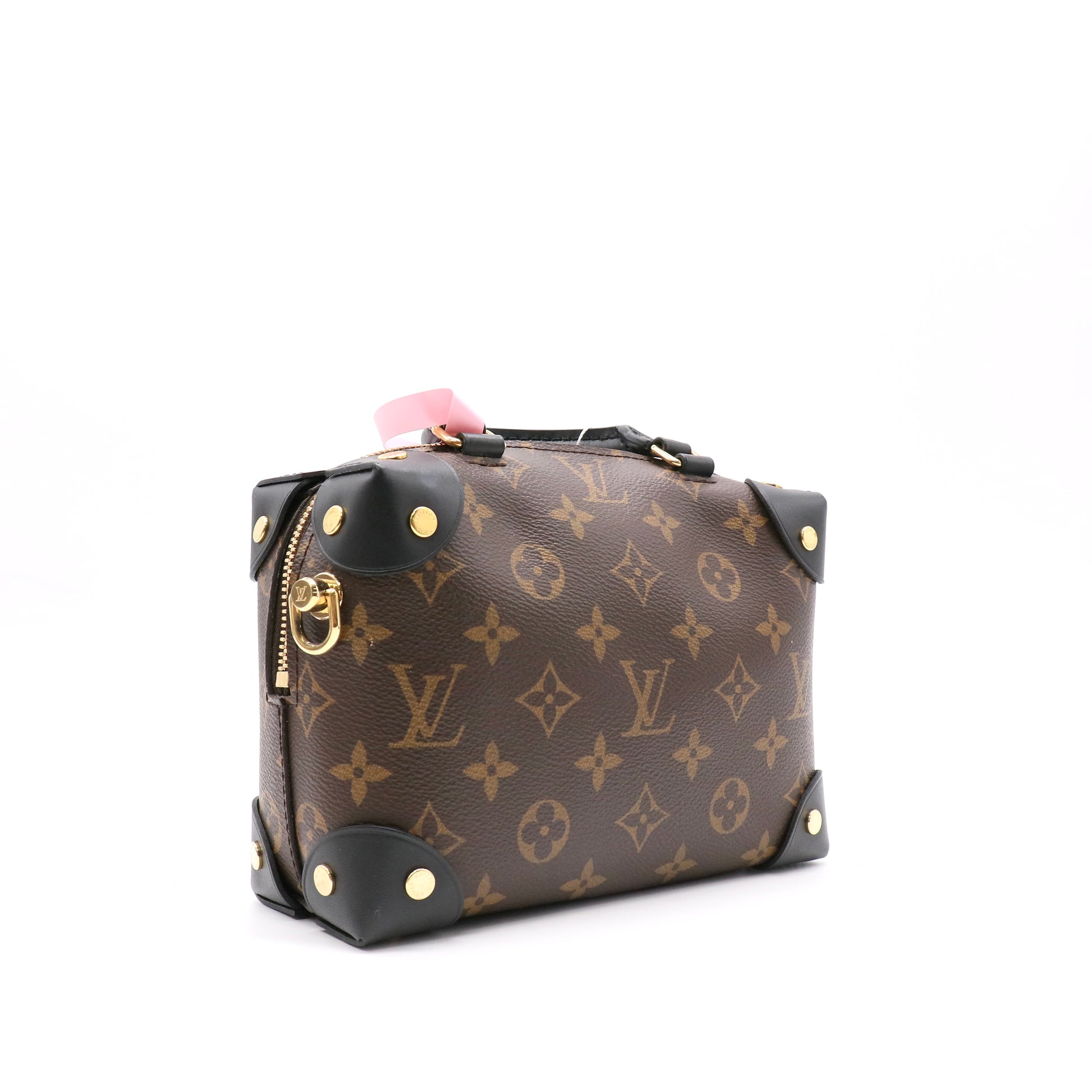Petite Malle Souple Handbag Monogram Canvas with Leather twins LDJ5001