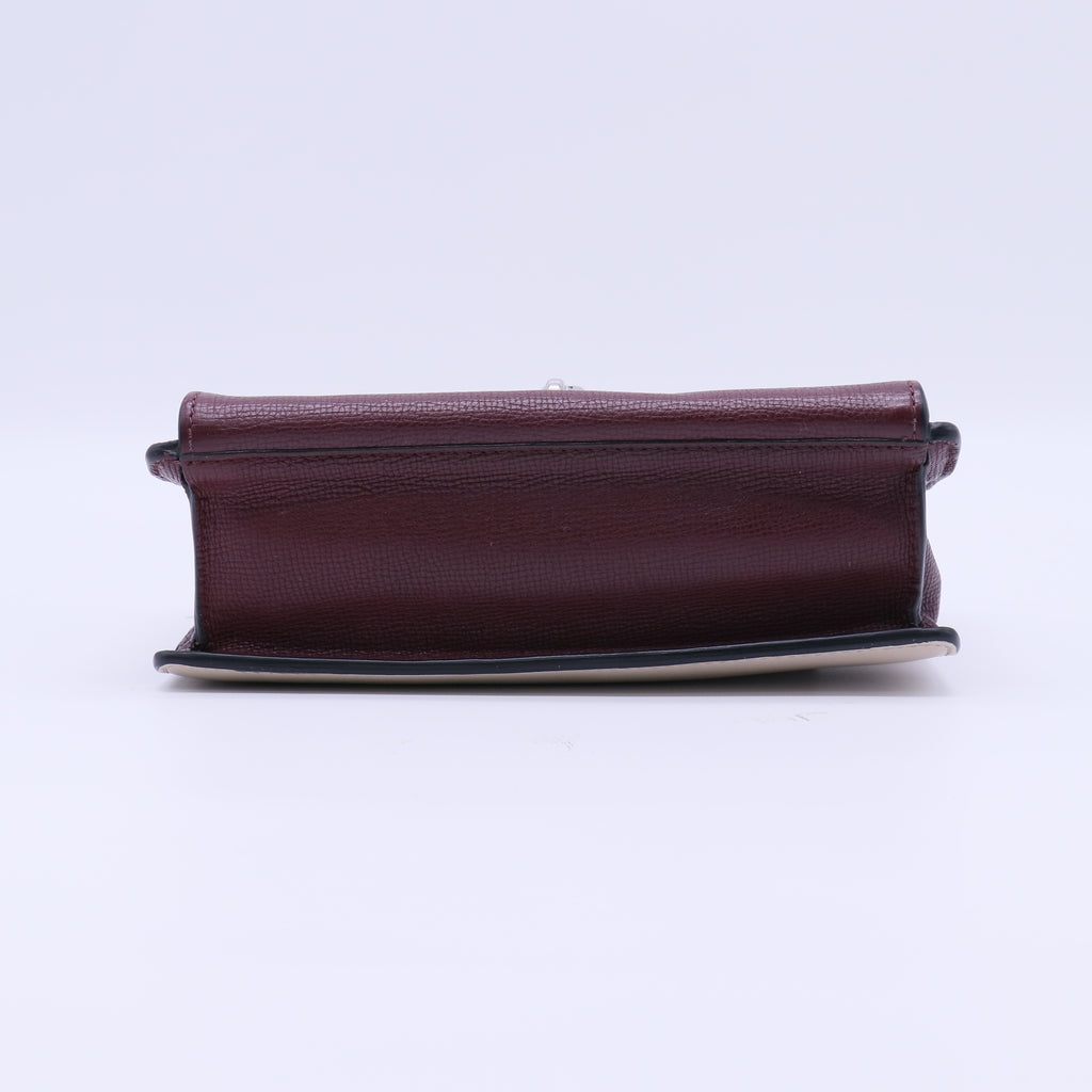 Burberry Small Two-Tone Leather Macken Crossbody Bag B21905