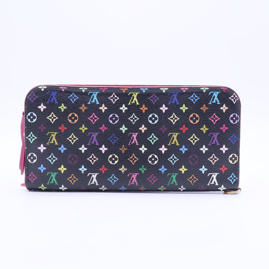 Black Monogram Multicolore Canvas Insolite Pistache Wallet W20349