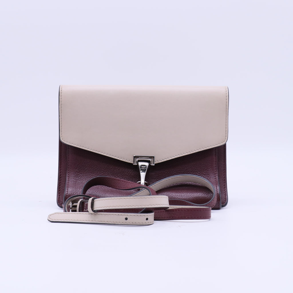 Burberry Small Two-Tone Leather Macken Crossbody Bag B21905