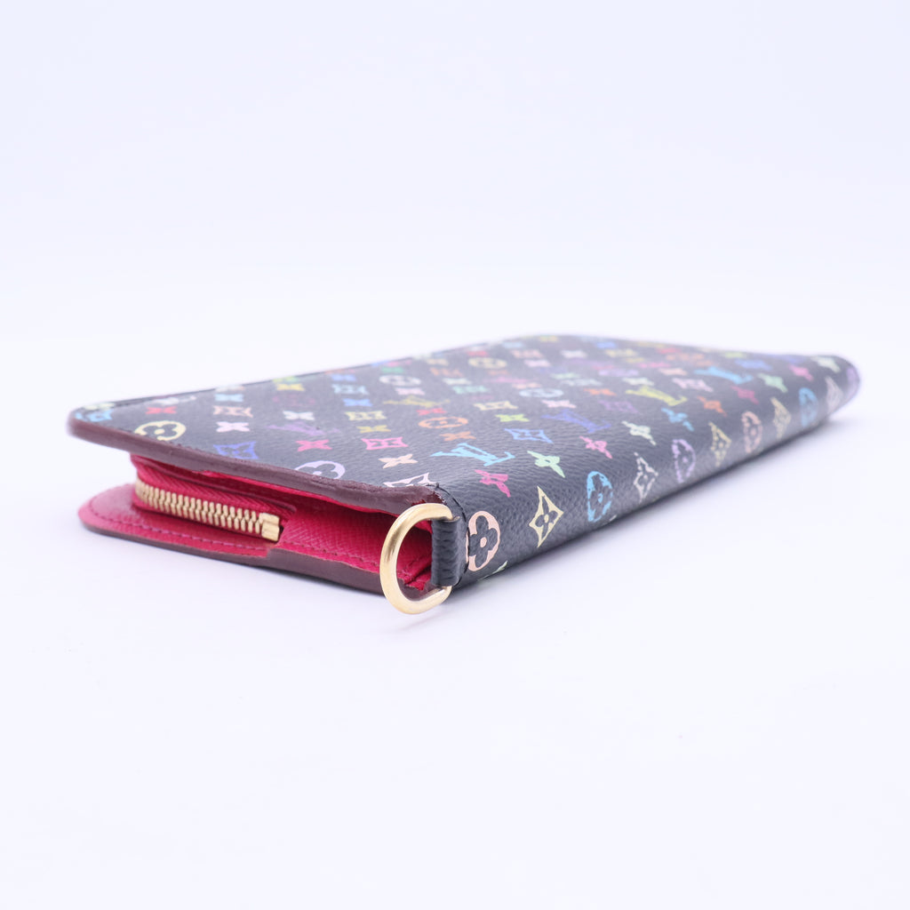 Black Monogram Multicolore Canvas Insolite Pistache Wallet W20349