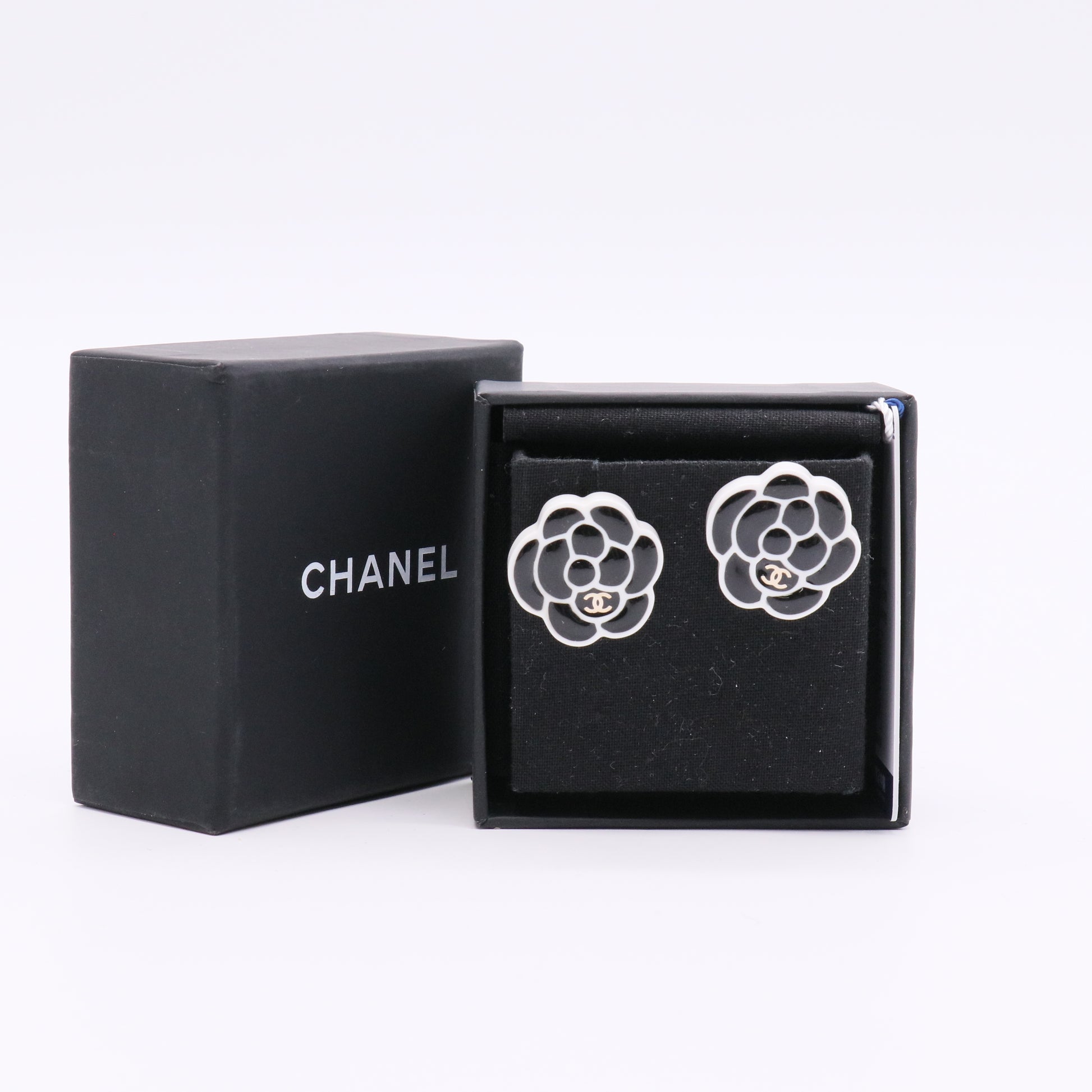 Earrings Camelia Gold Tone Twins