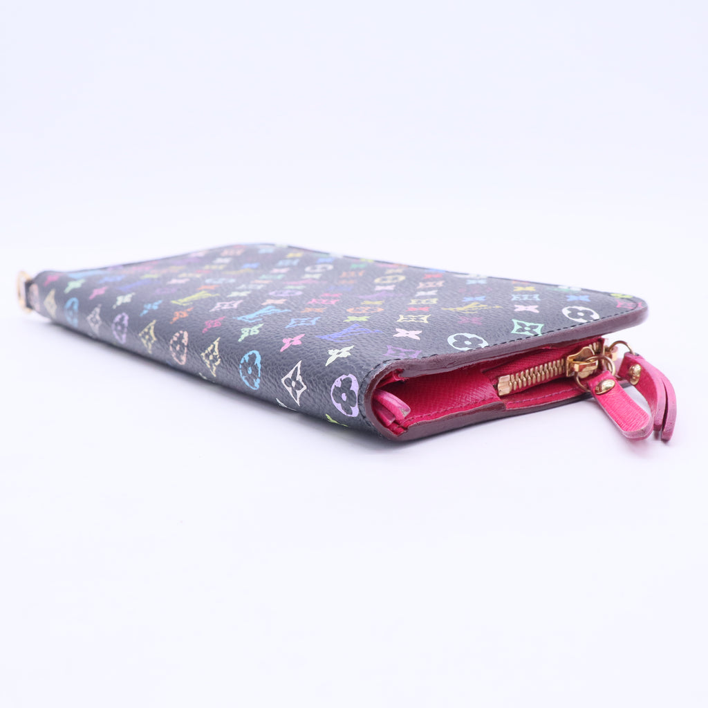 Black Monogram Multicolore Canvas Insolite Pistache Wallet W20349