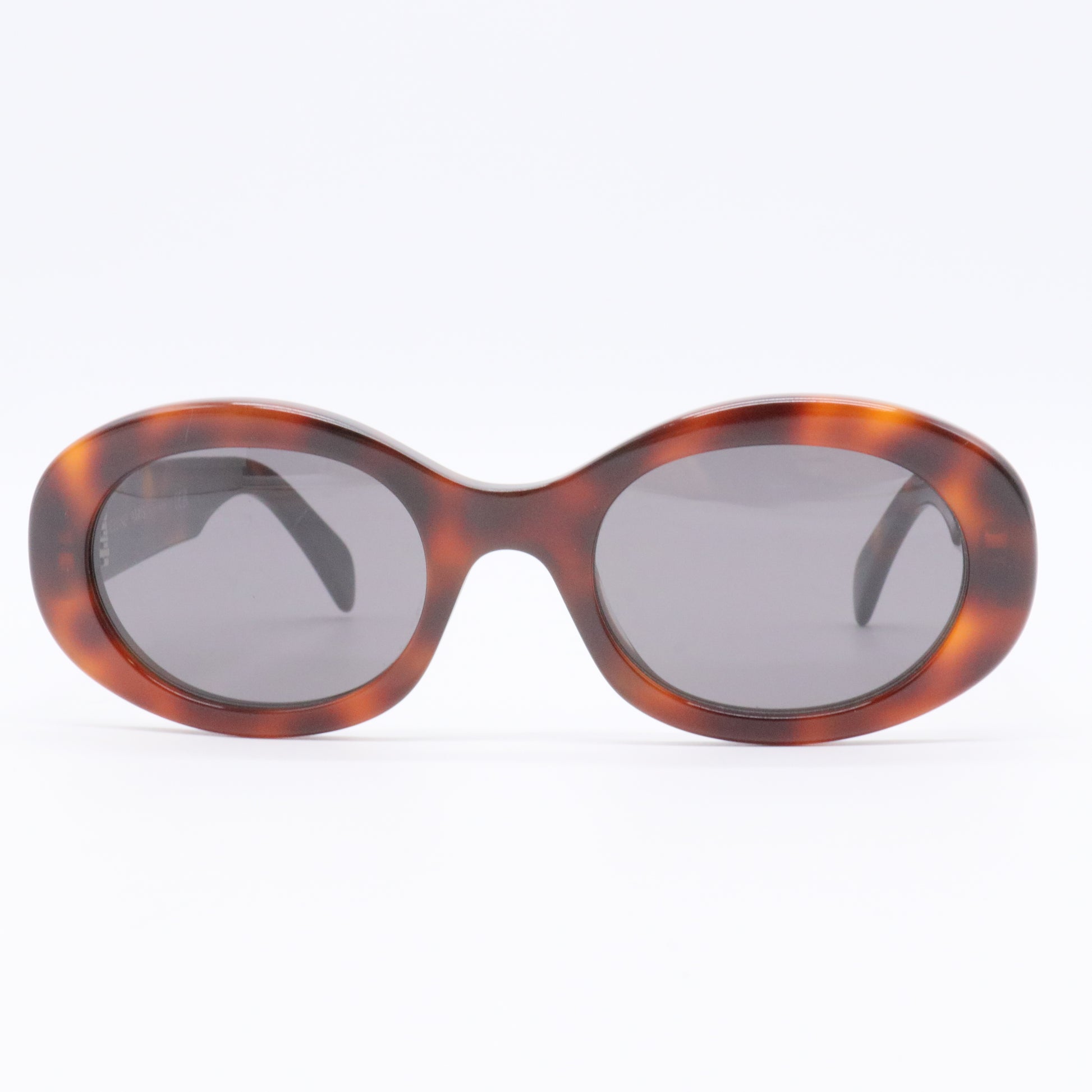 Brown/Black Triomphe Oval Sunglasses twins