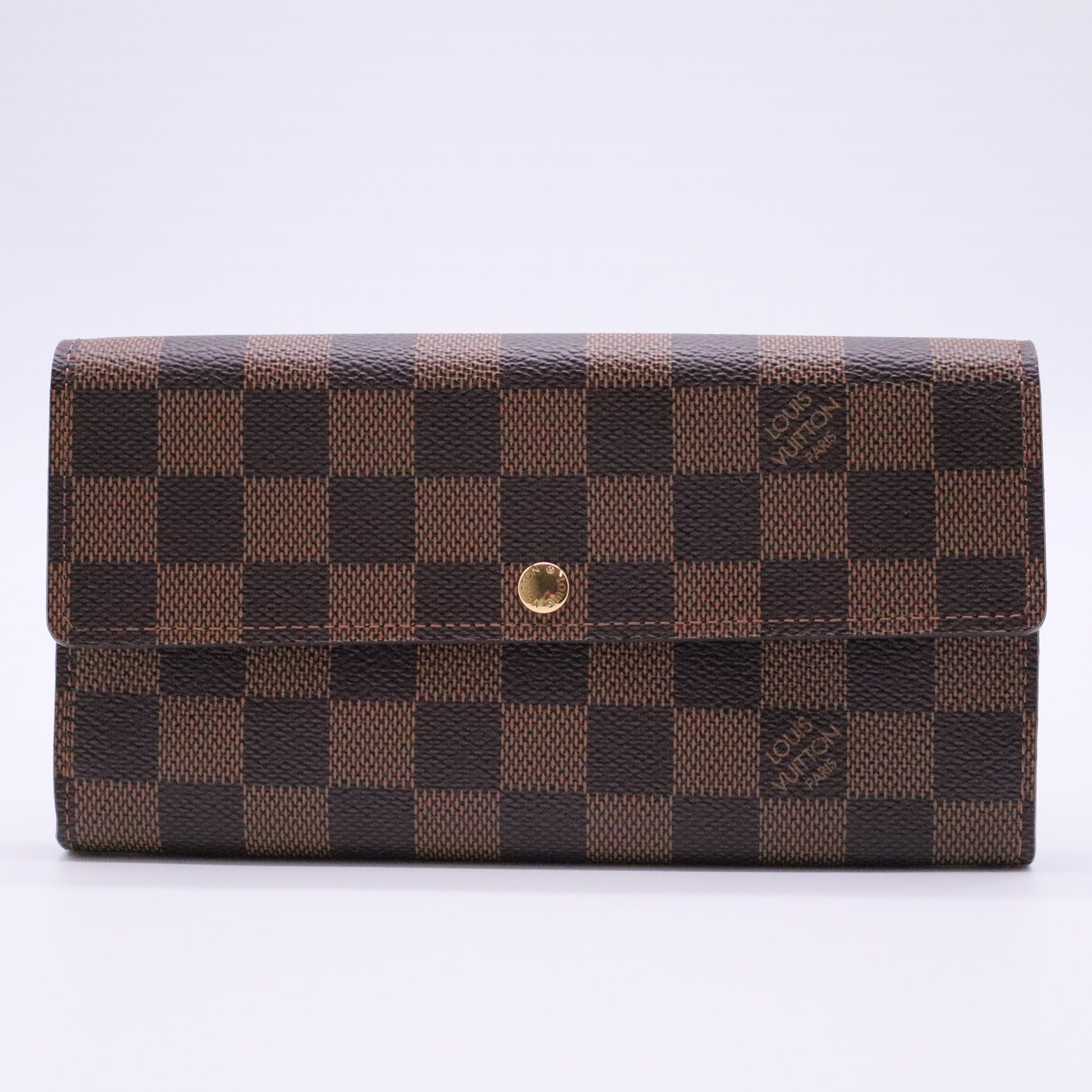 Damier Ebene Pattern Coated Canvas Alexandra Wallet