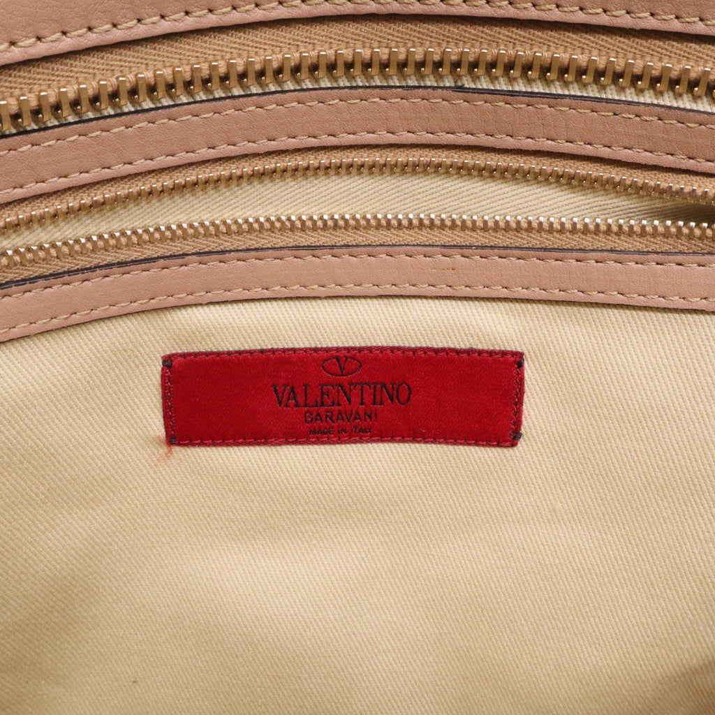 Rockstud Tote Rigid Leather Medium Twins