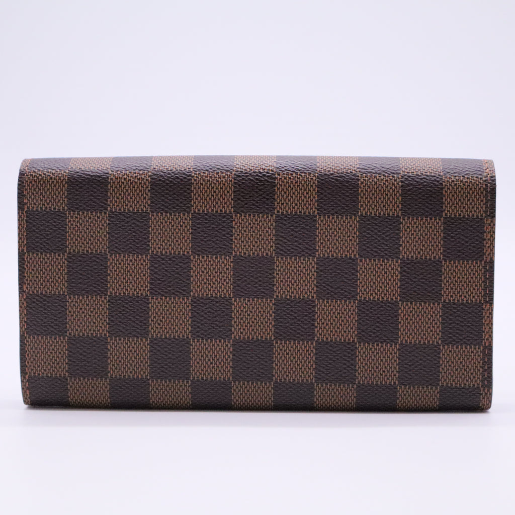 Damier Ebene Pattern Coated Canvas Alexandra Wallet