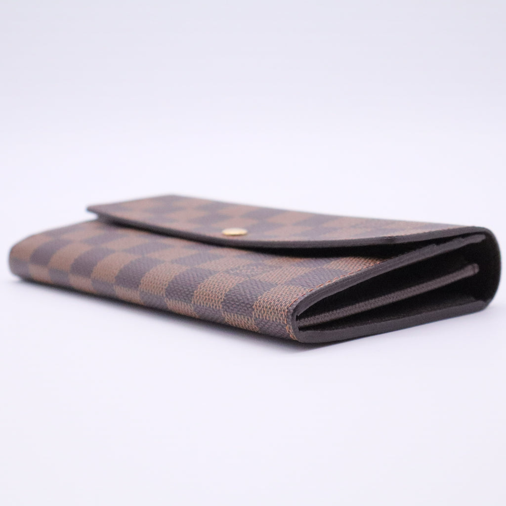 Damier Ebene Pattern Coated Canvas Alexandra Wallet