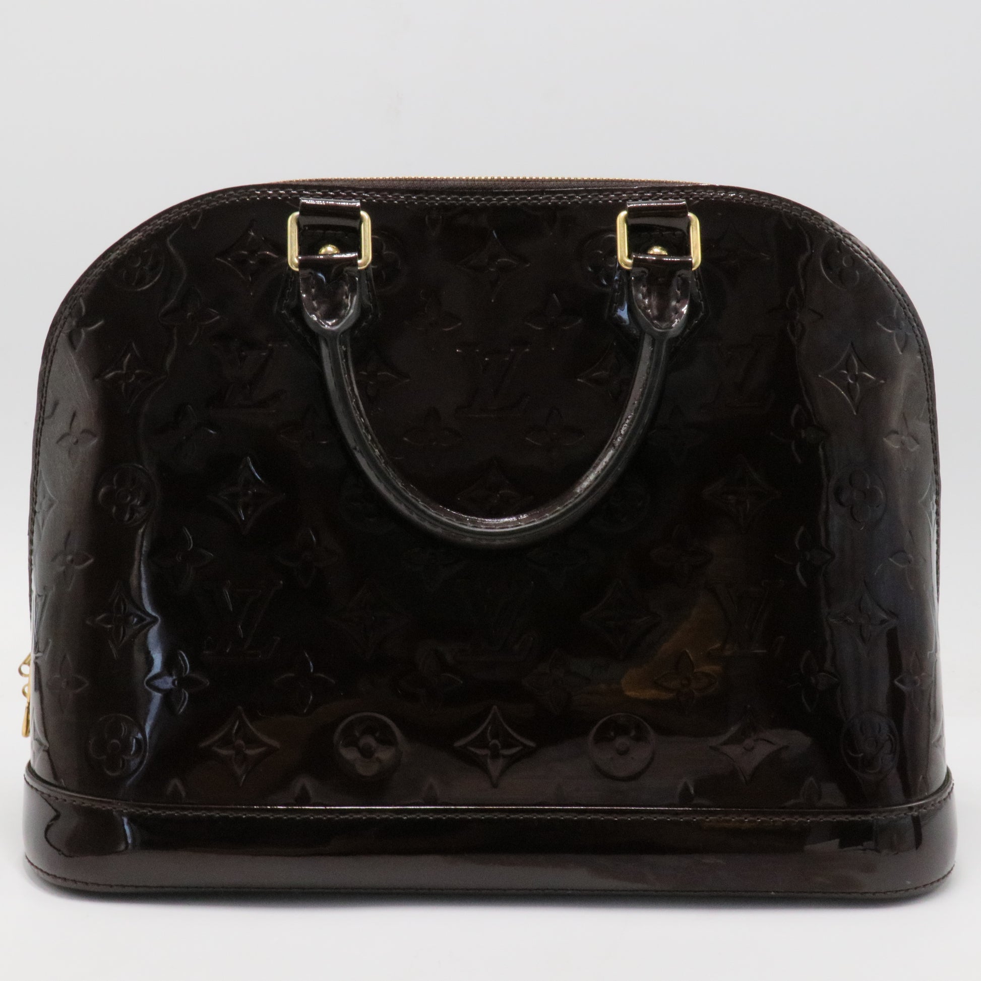 Alma Handbag Monogram Vernis PM