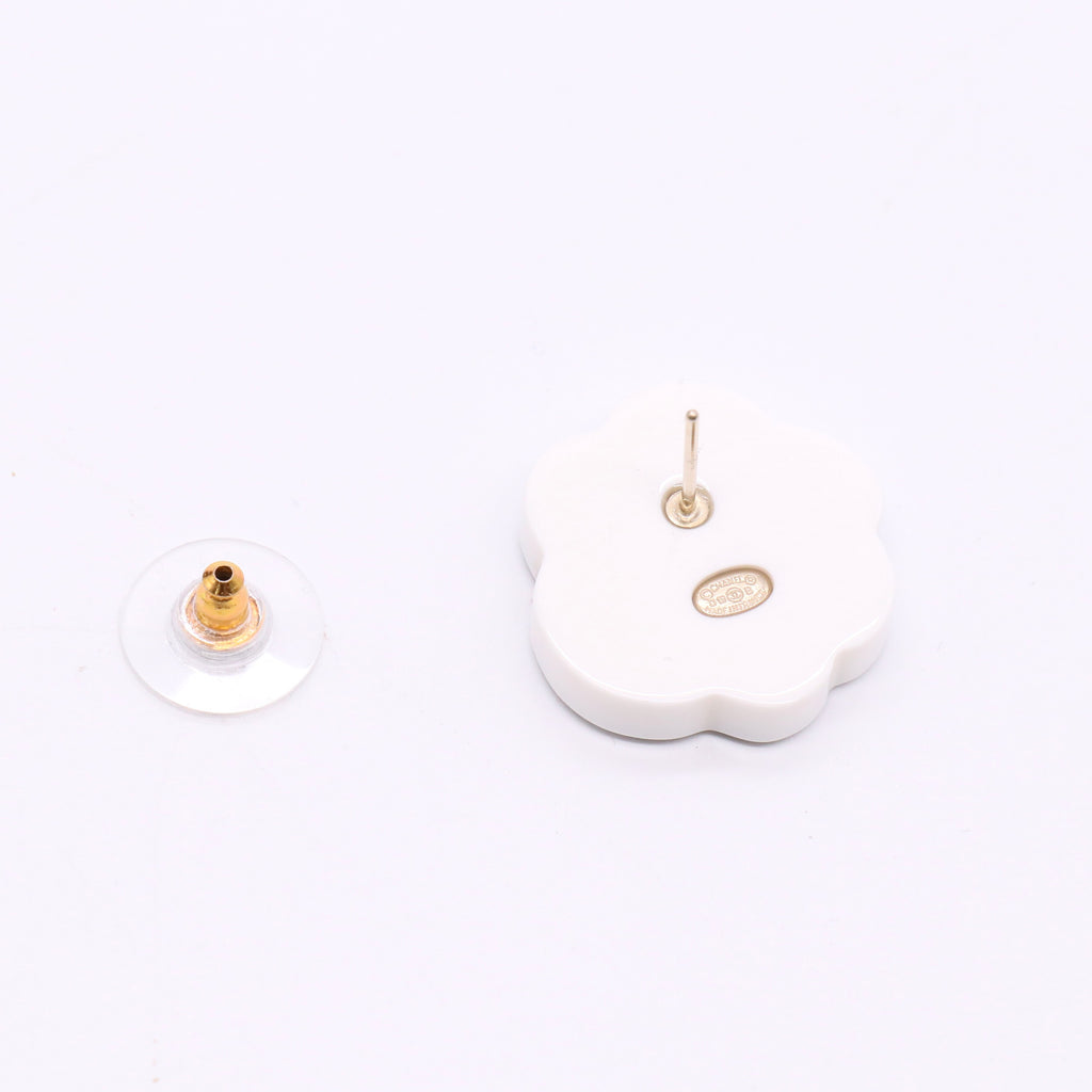 Earrings Camelia Gold Tone Twins