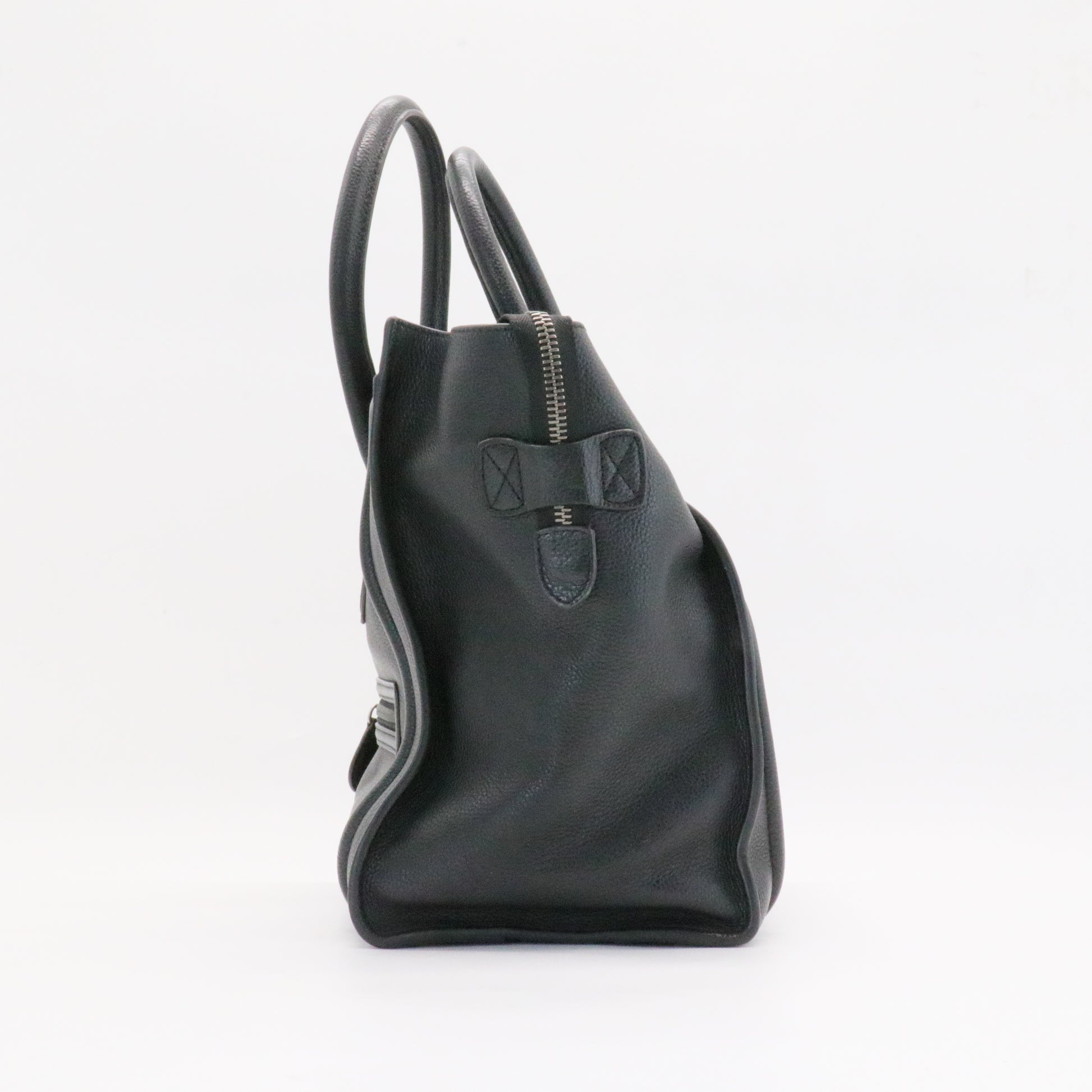 Luggage Handbag Grainy Leather