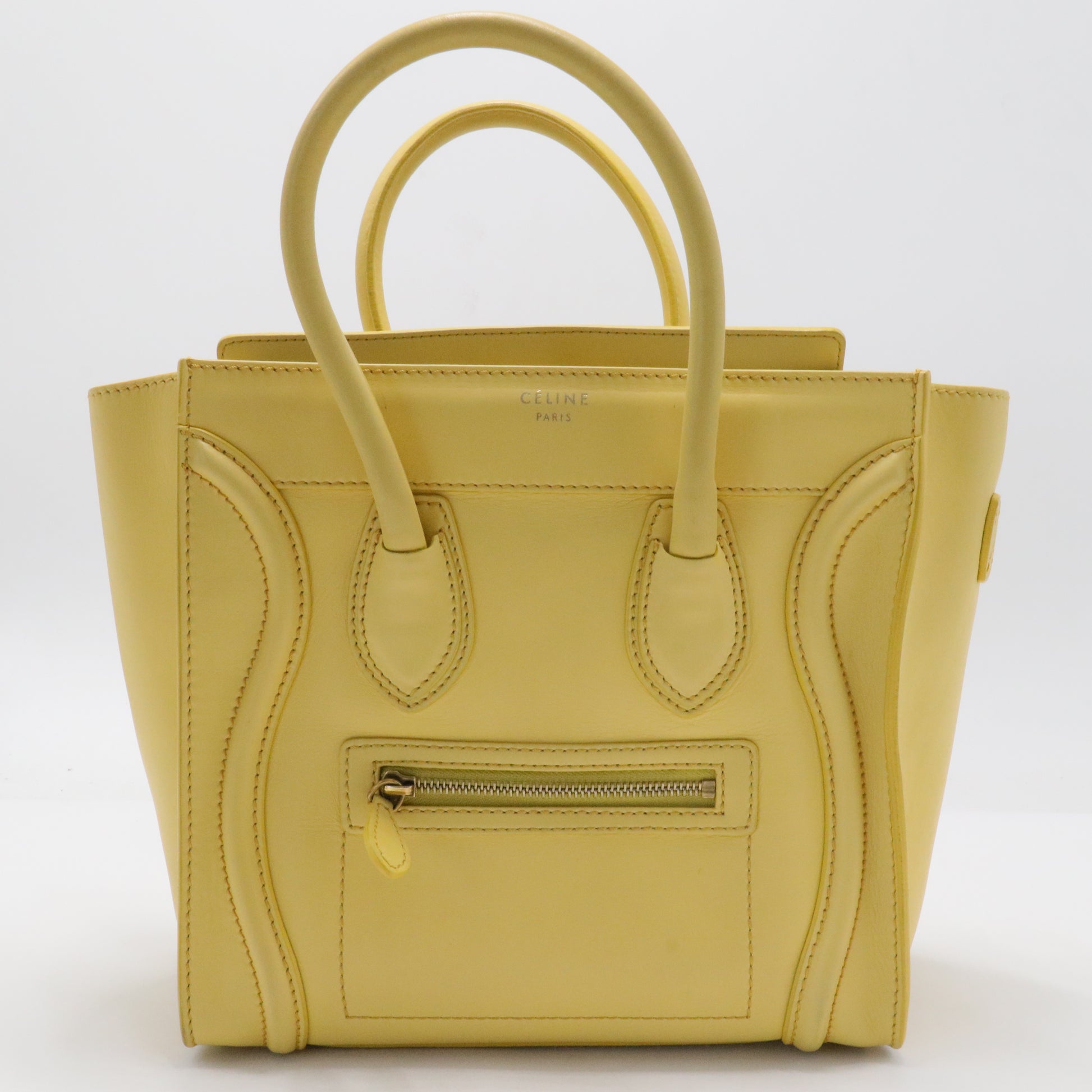 Luggage Bag Grainy Leather Micro