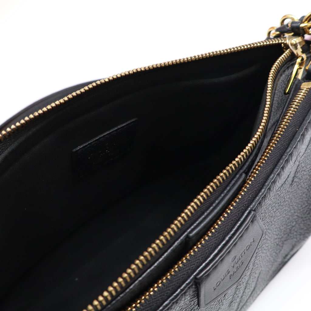 Louis Vuitton Empreinte Monogram Giant Multi Pochette Accessories Black Twins LDJ4322