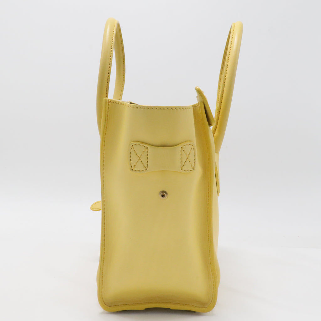 Luggage Bag Grainy Leather Micro