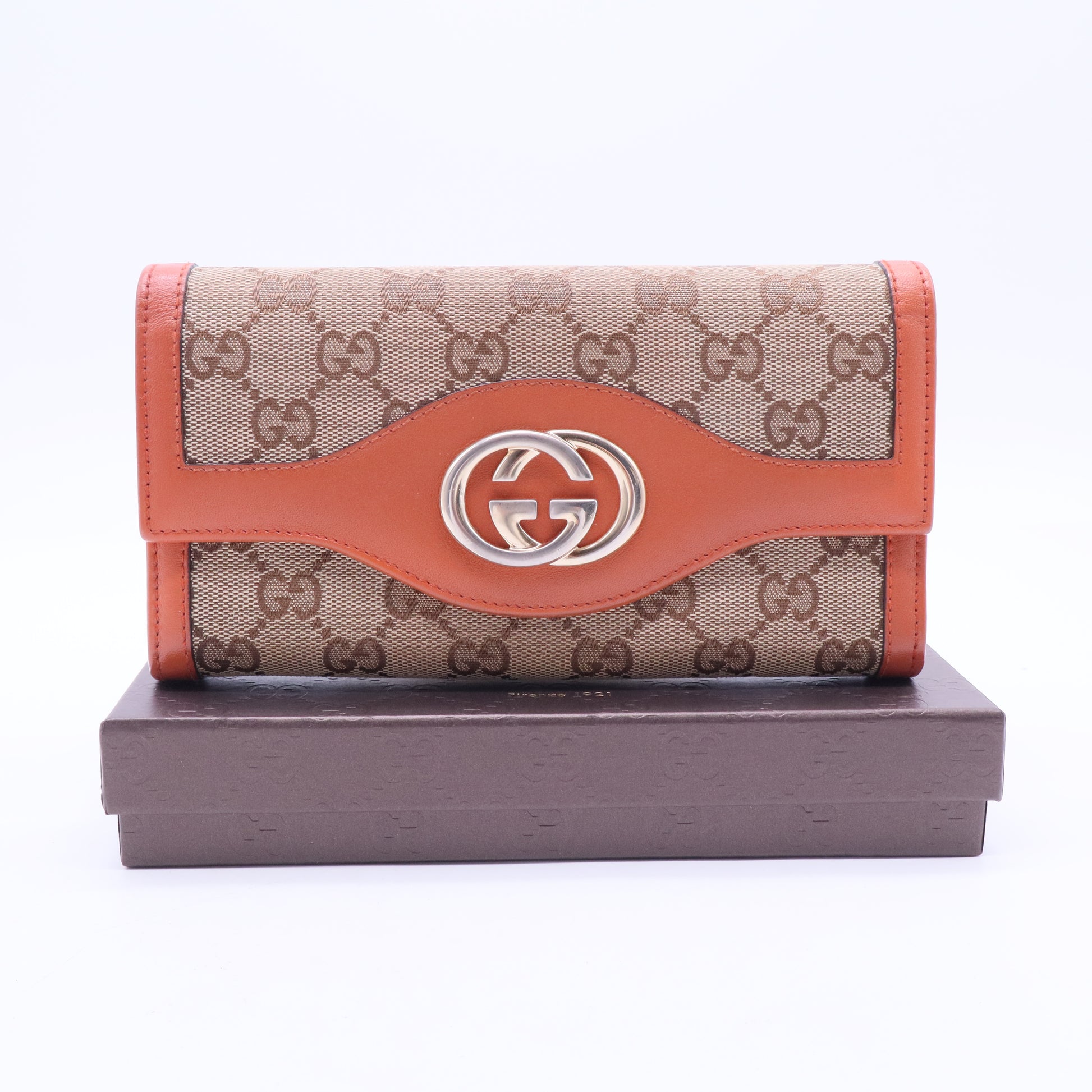 Interlocking G GG Canvas Long Wallet W20348