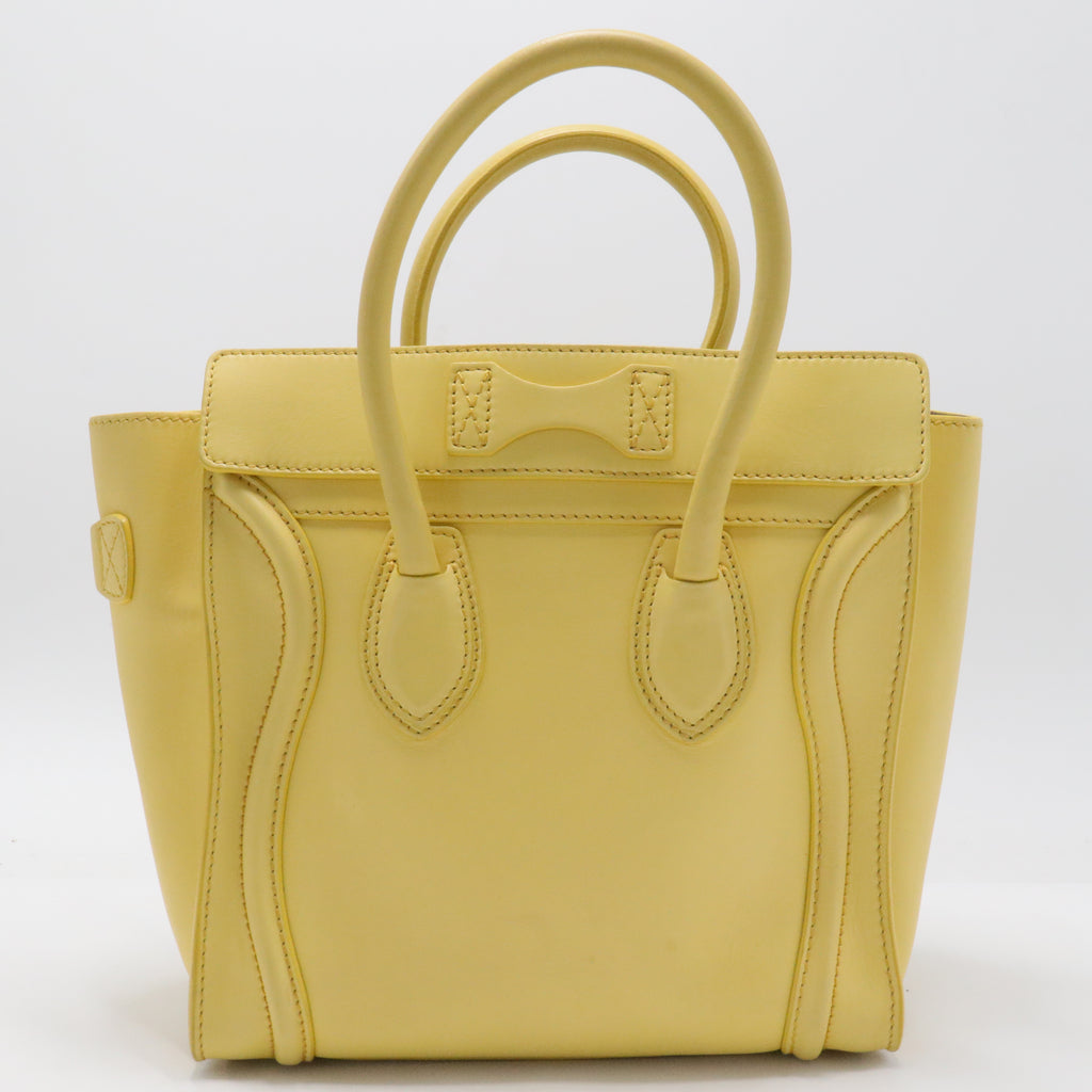Luggage Bag Grainy Leather Micro