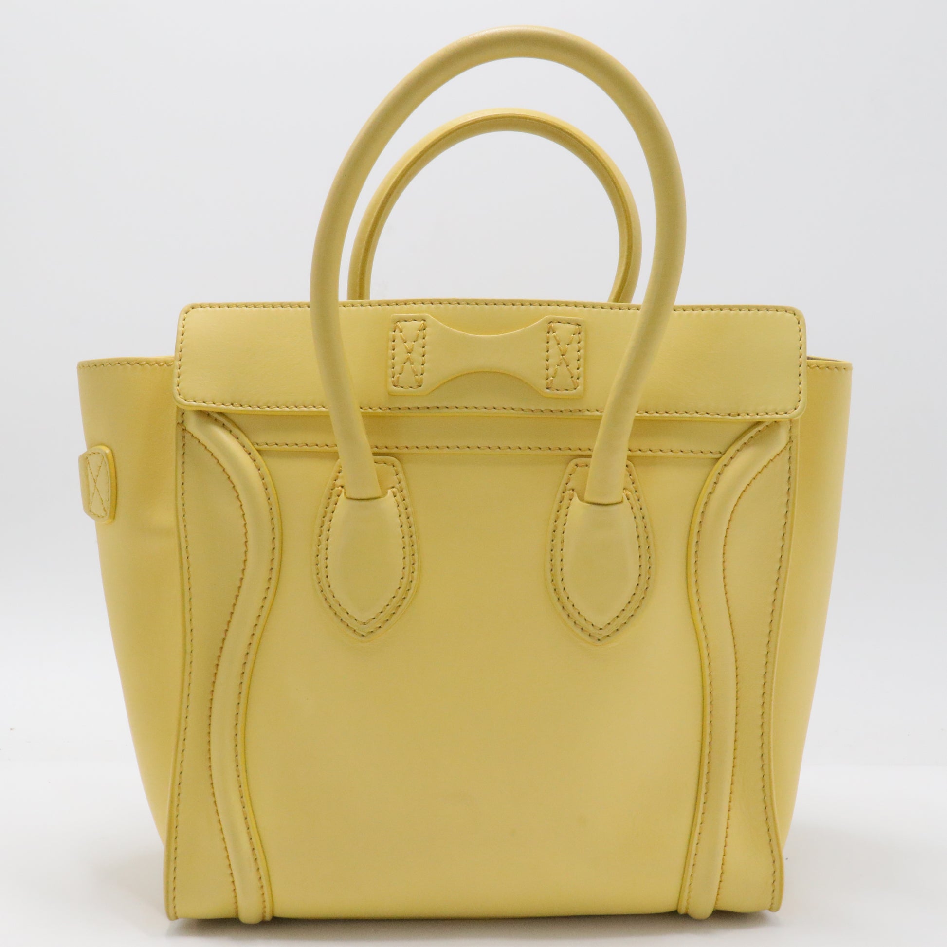 Luggage Bag Grainy Leather Micro