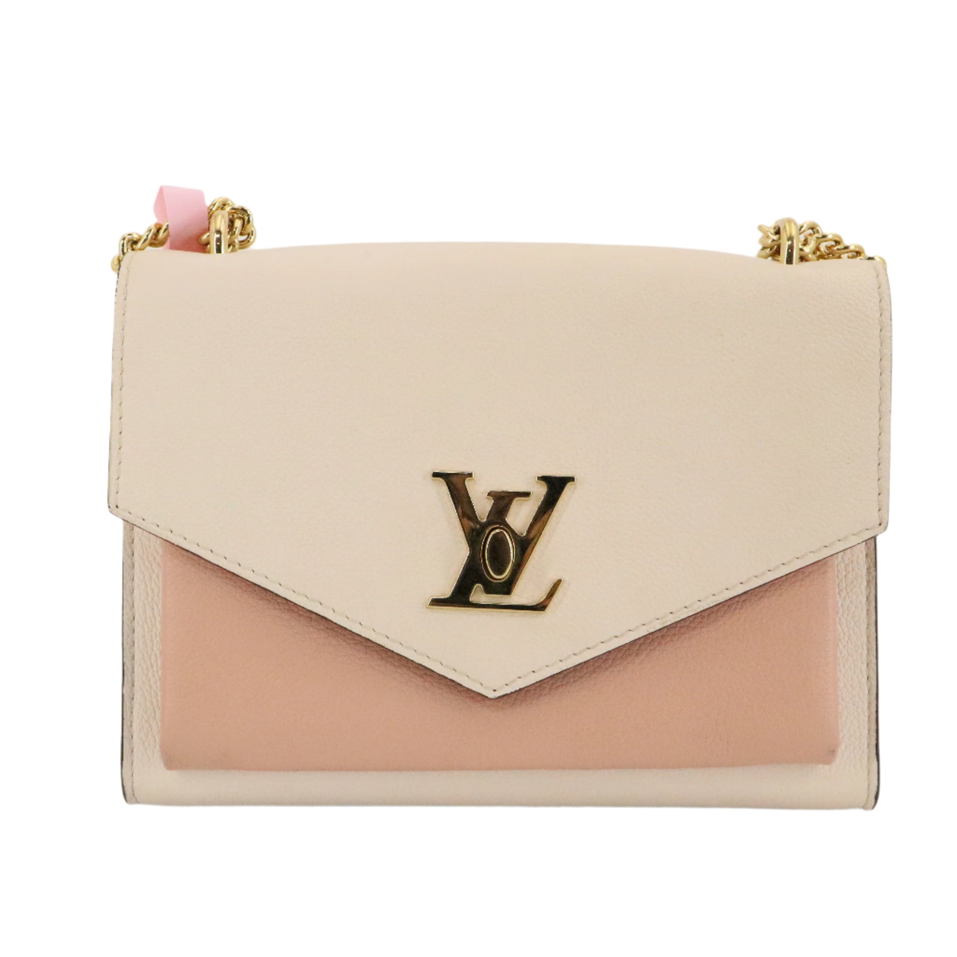 Mylockme BB  Rose Silk Quartz Calla Pebbled Leather Bag twins