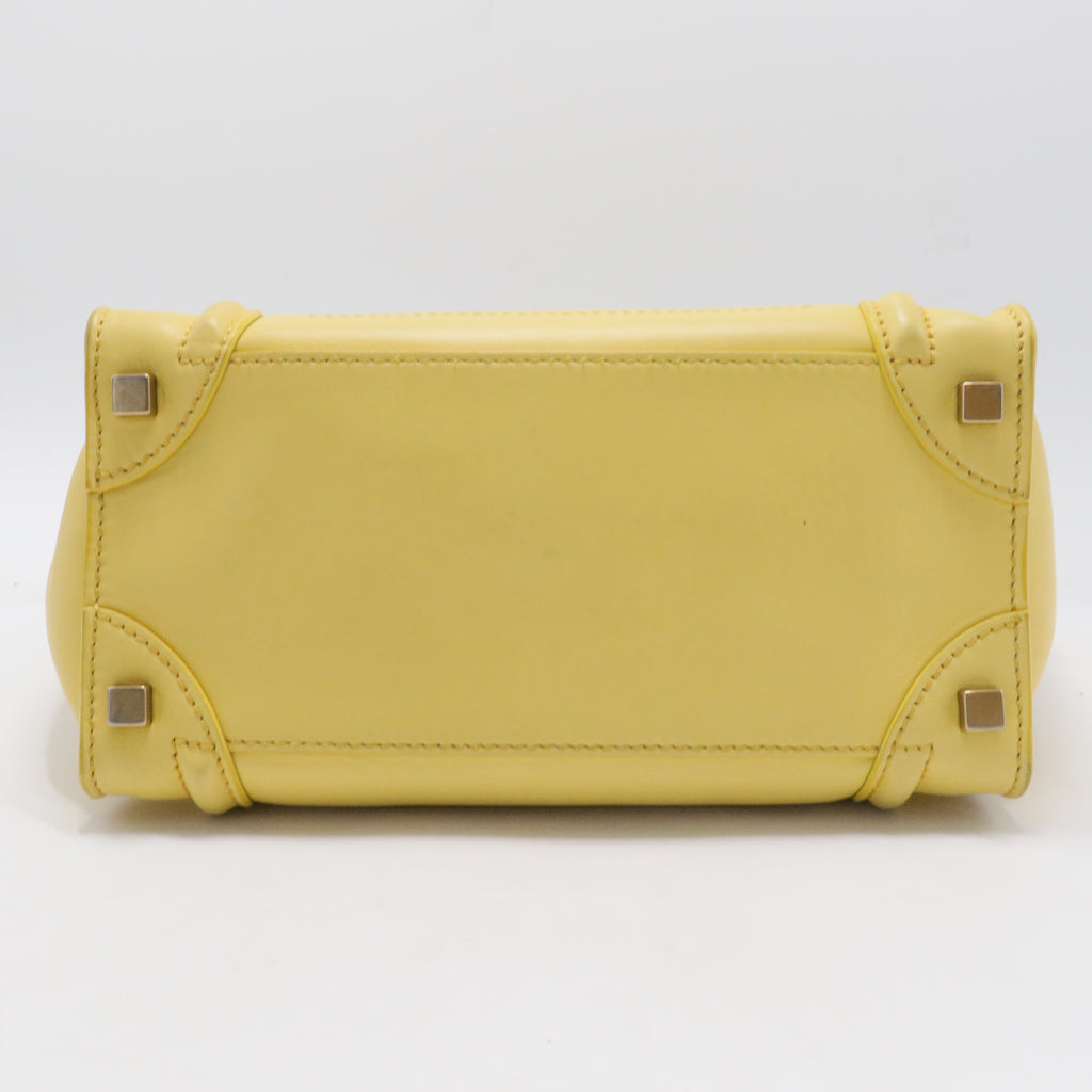 Luggage Bag Grainy Leather Micro