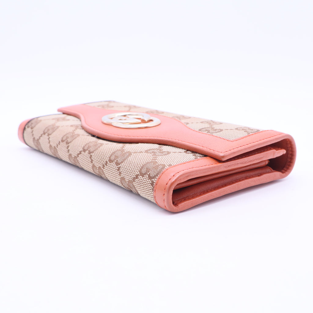 Interlocking G GG Canvas Long Wallet W20348