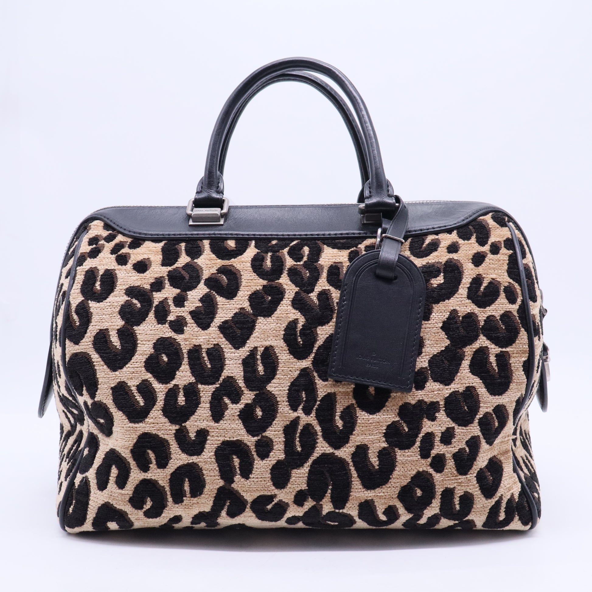 Speedy Handbag Limited Edition Stephen Sprouse Leopard Chenille Twins B20243