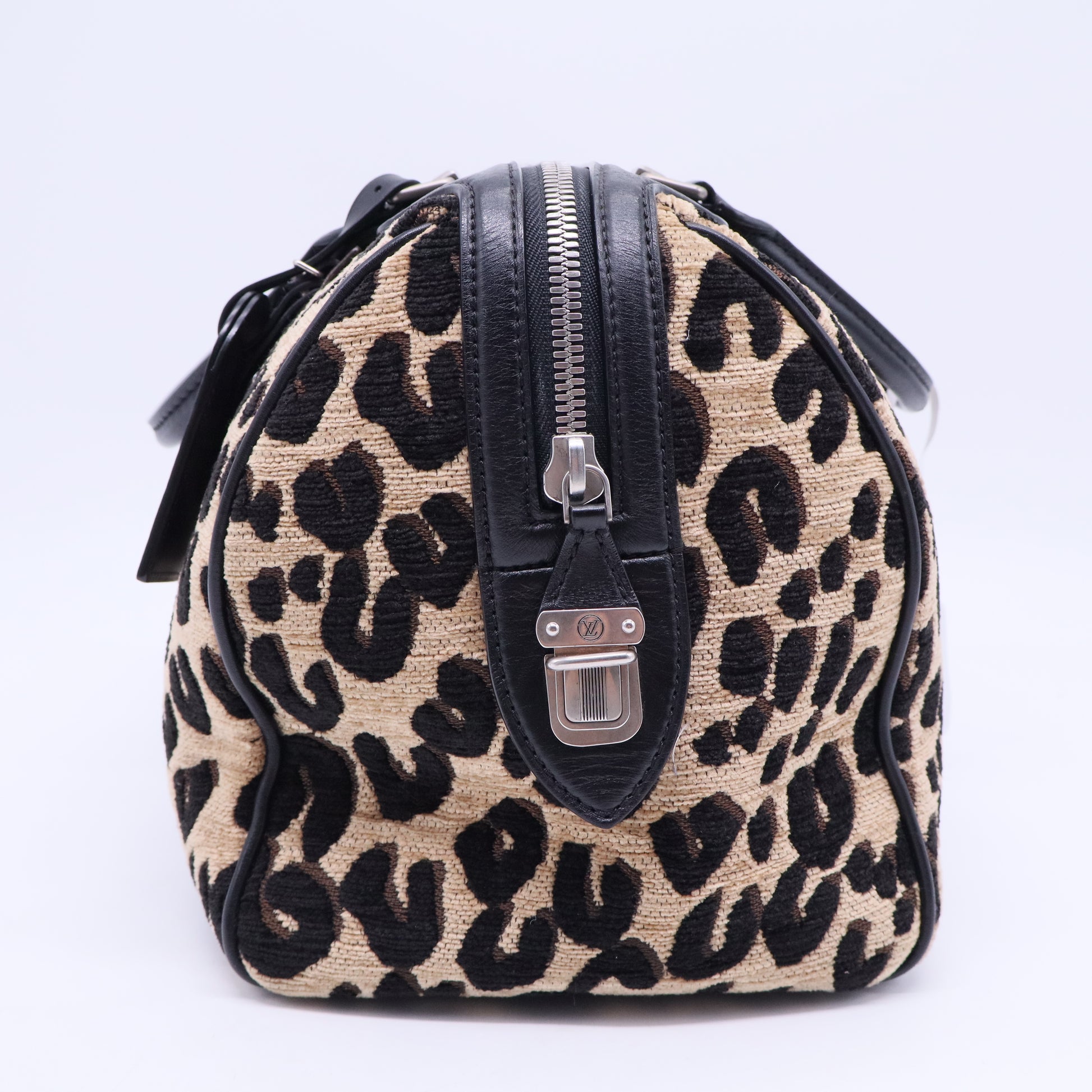 Speedy Handbag Limited Edition Stephen Sprouse Leopard Chenille Twins B20243