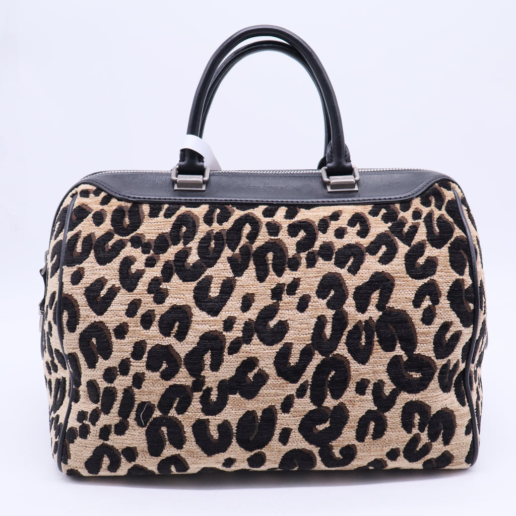 Speedy Handbag Limited Edition Stephen Sprouse Leopard Chenille Twins B20243