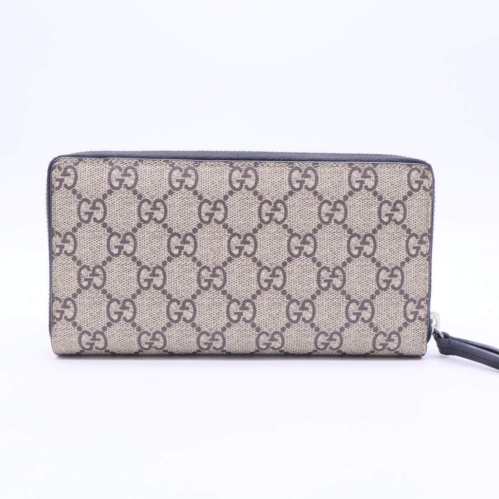Zip Around Wallet Printed GG Coated Canvas W20345