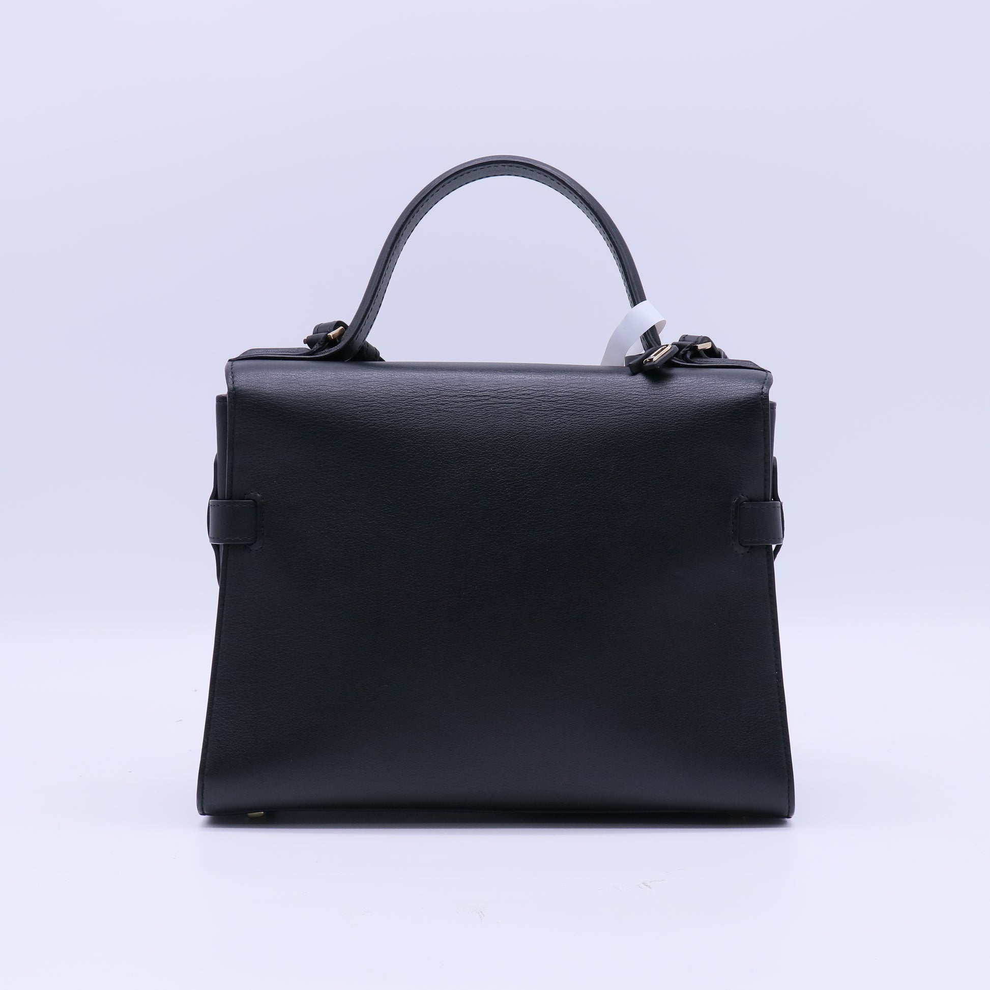 Calfskin MM Tempete Satchel Black B22193