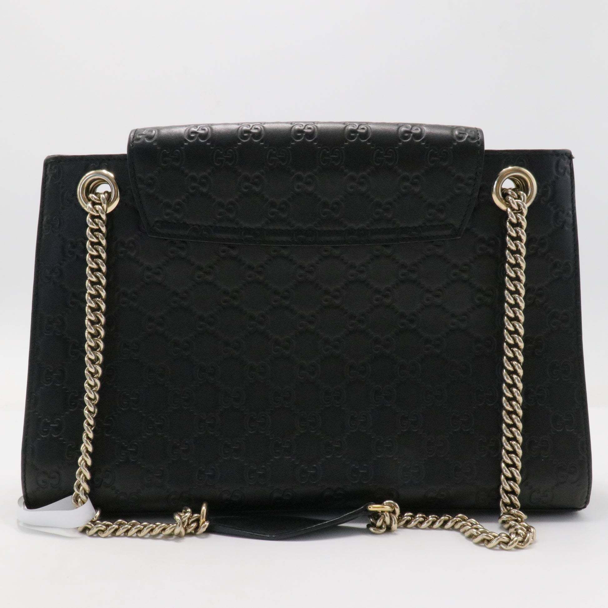 Emily Chain Flap Bag Guccissima Leather