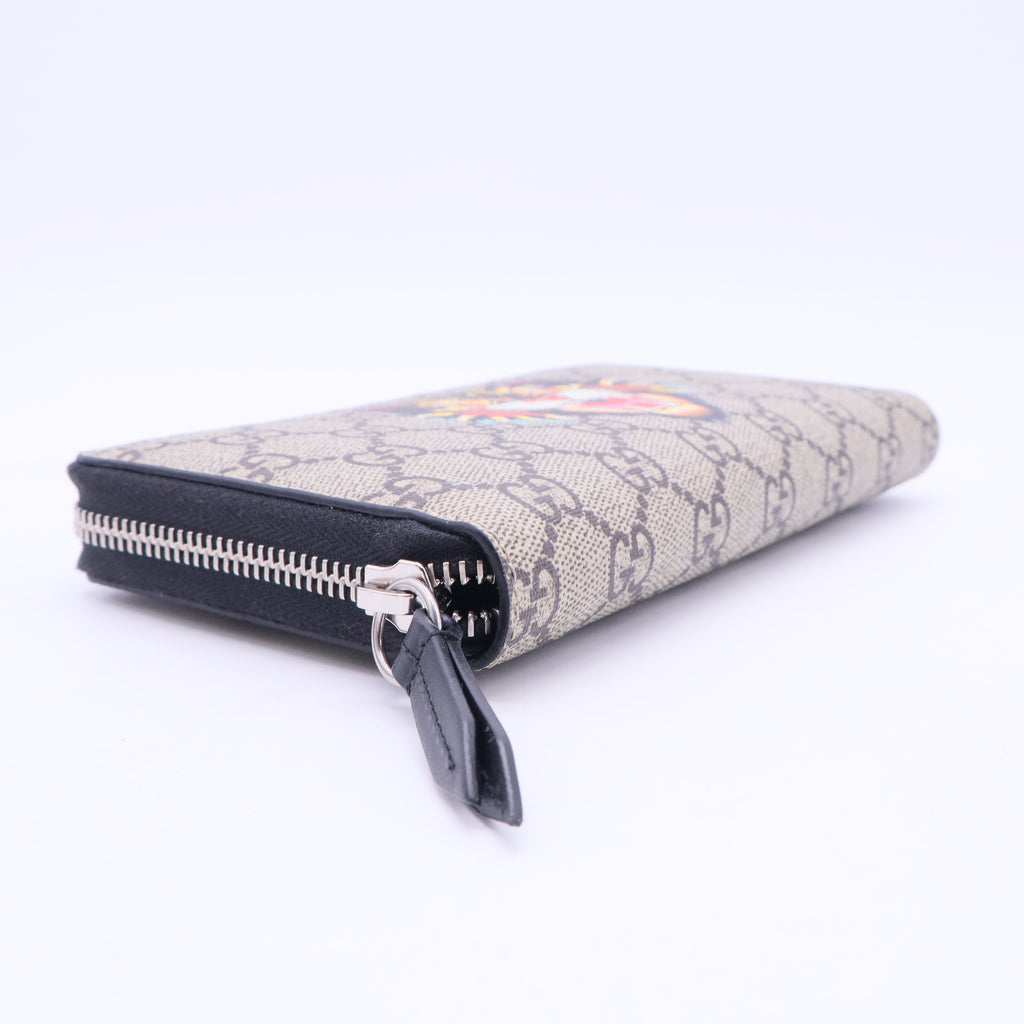 Zip Around Wallet Printed GG Coated Canvas W20345