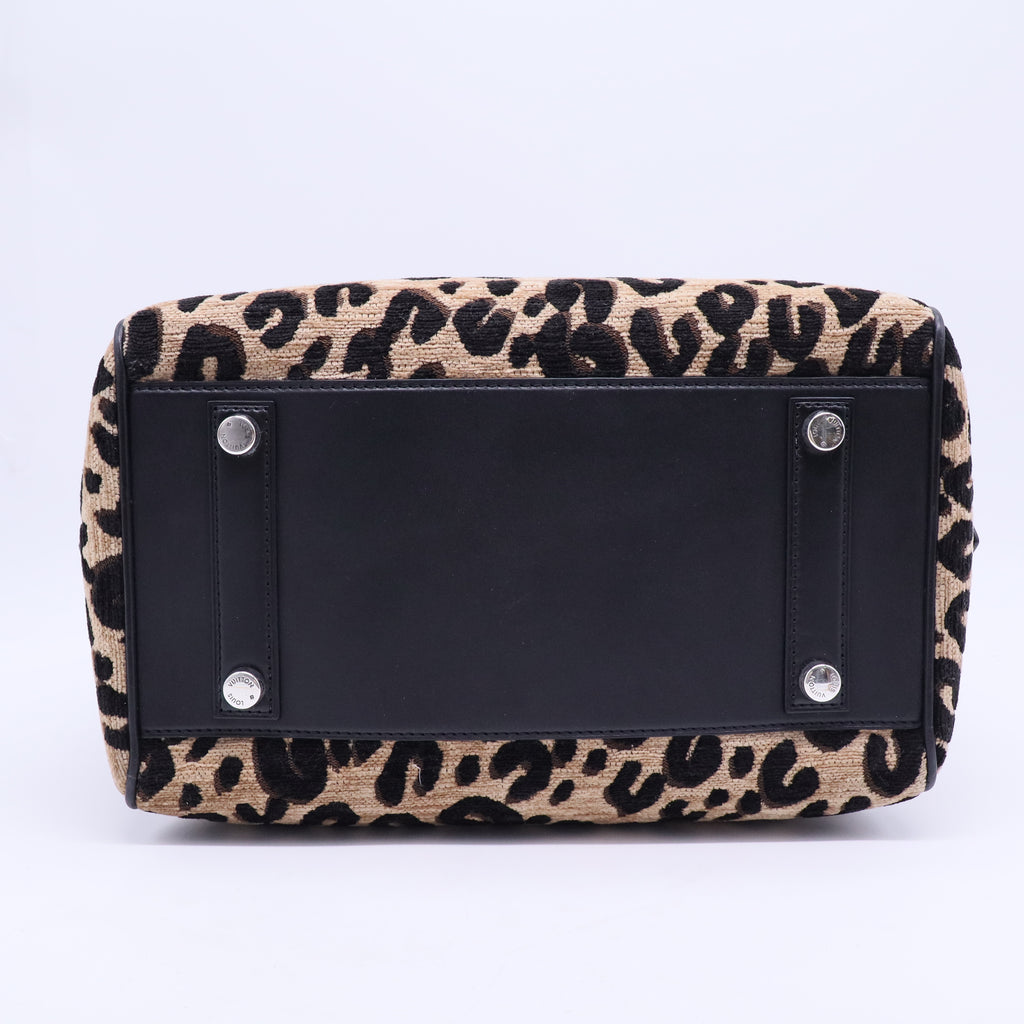 Speedy Handbag Limited Edition Stephen Sprouse Leopard Chenille Twins B20243