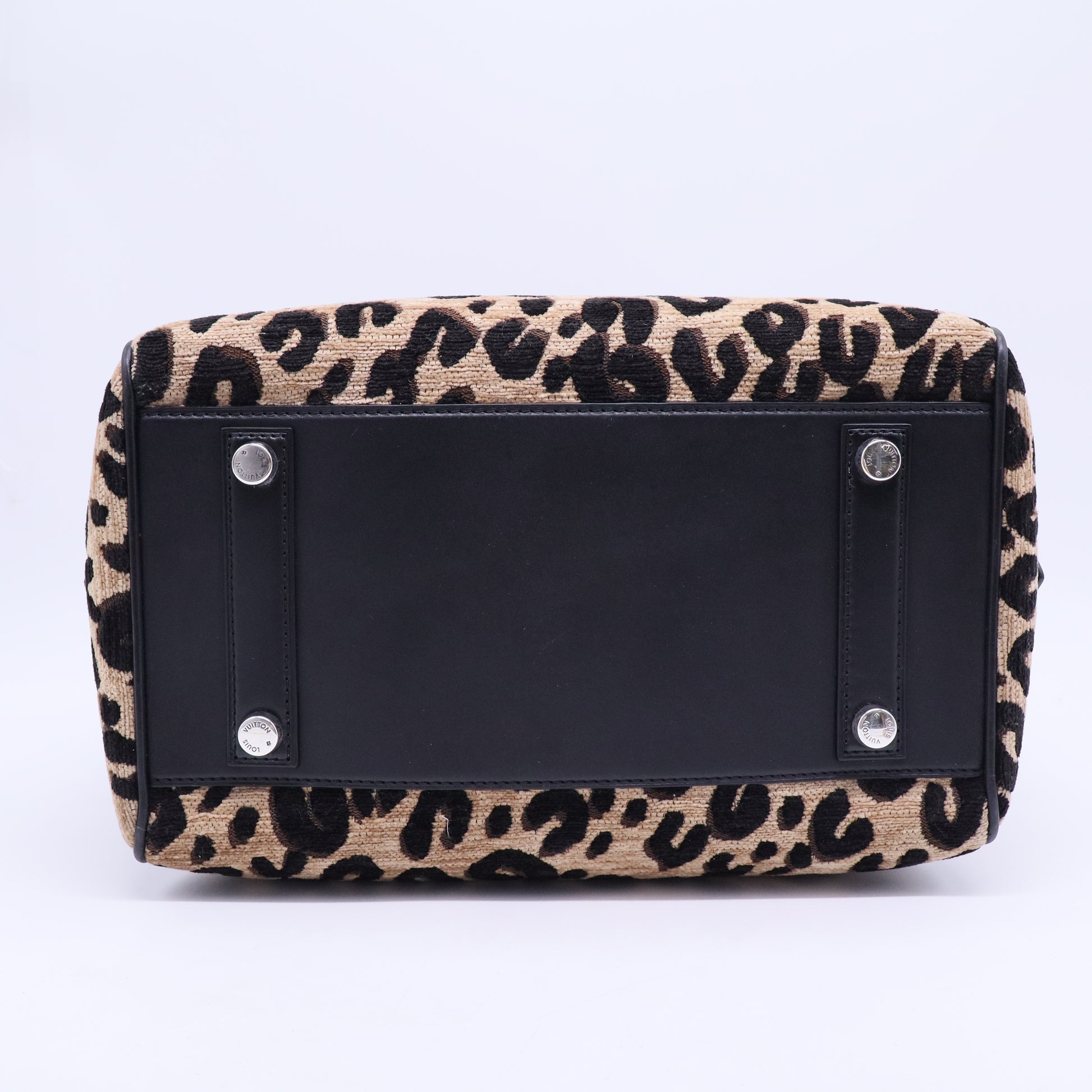 Speedy Handbag Limited Edition Stephen Sprouse Leopard Chenille Twins B20243