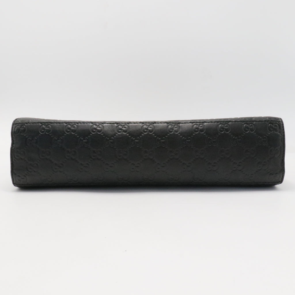 Emily Chain Flap Bag Guccissima Leather