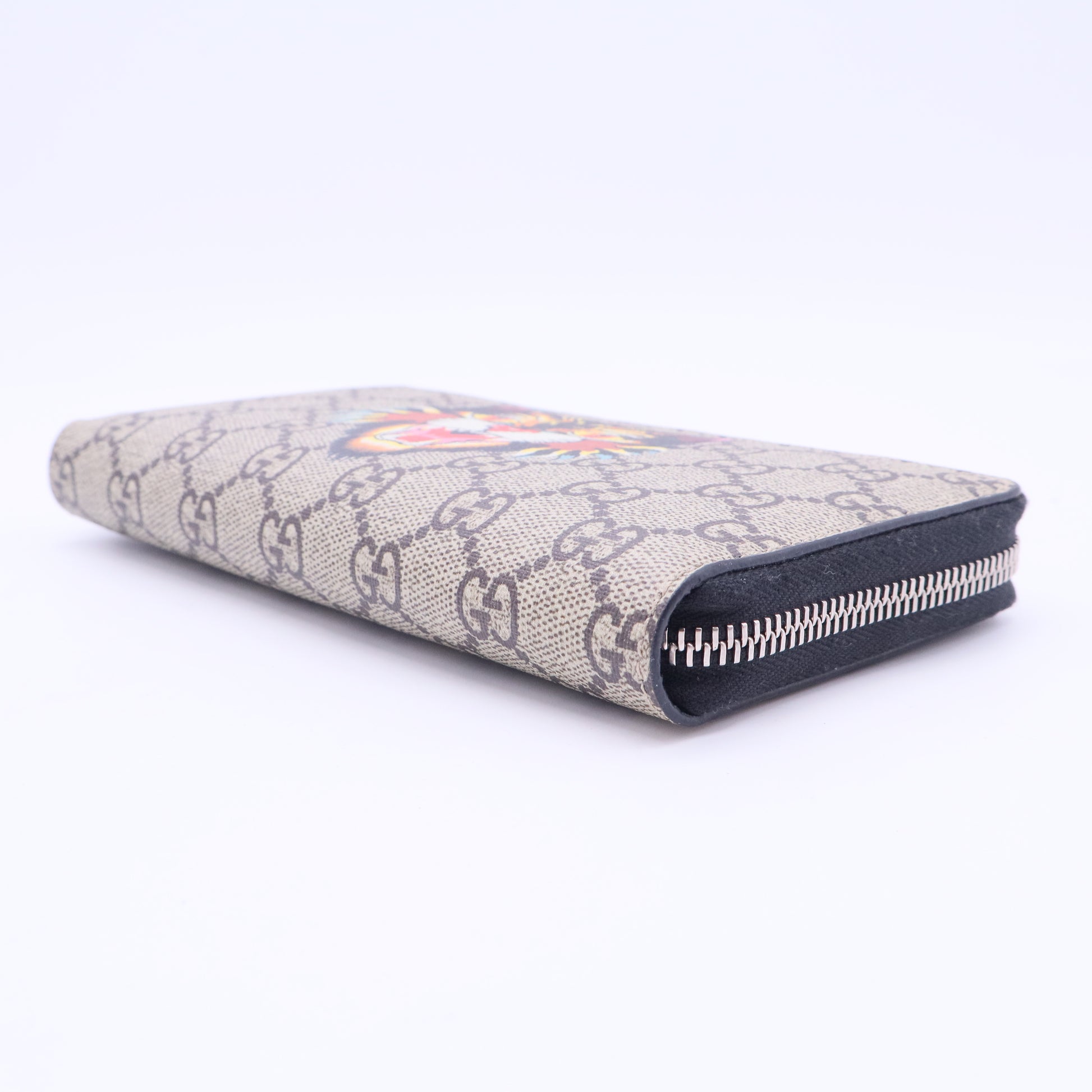 Zip Around Wallet Printed GG Coated Canvas W20345